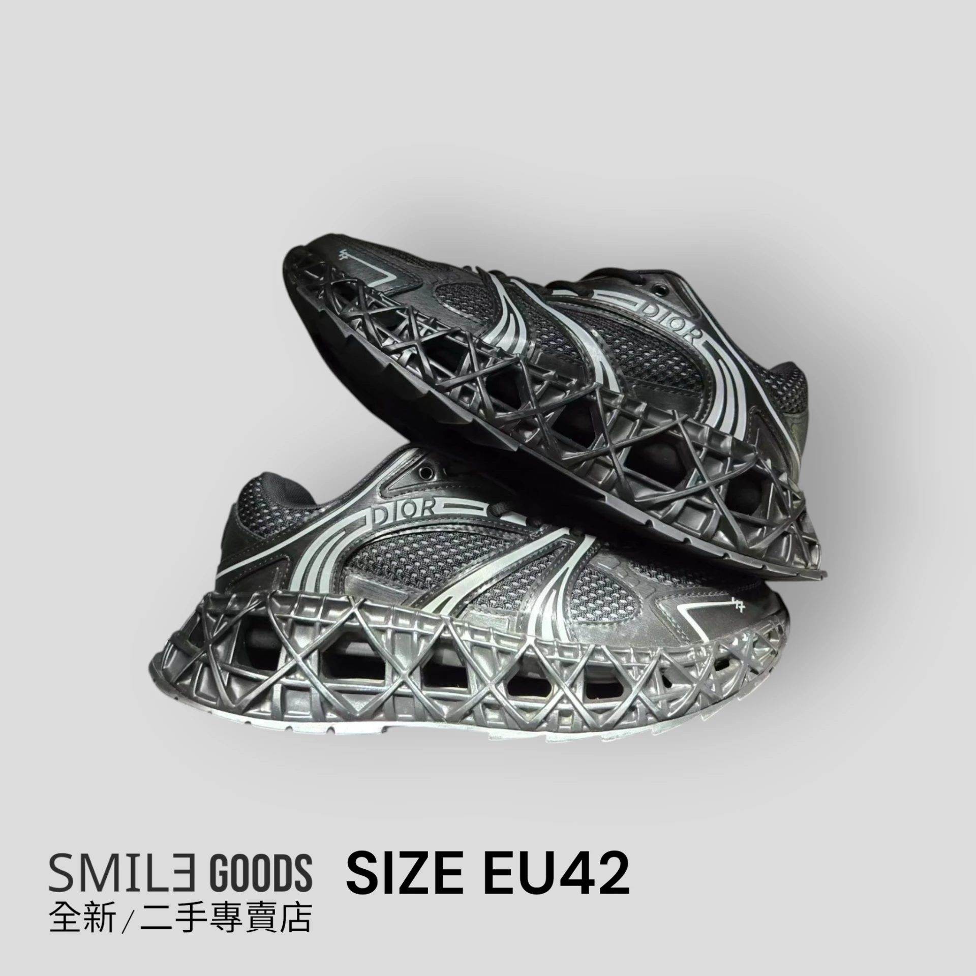 [SMILE] DIOR B35 黑銀 休閒鞋
