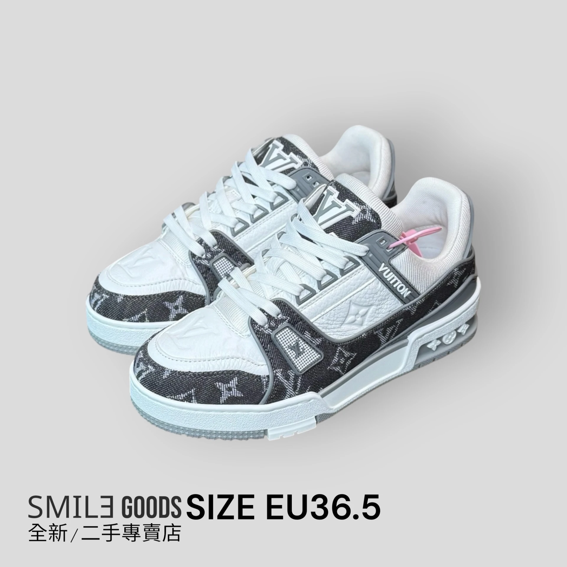 [SMILE]LOUIS VUITTON LV Trainer 灰白牛仔