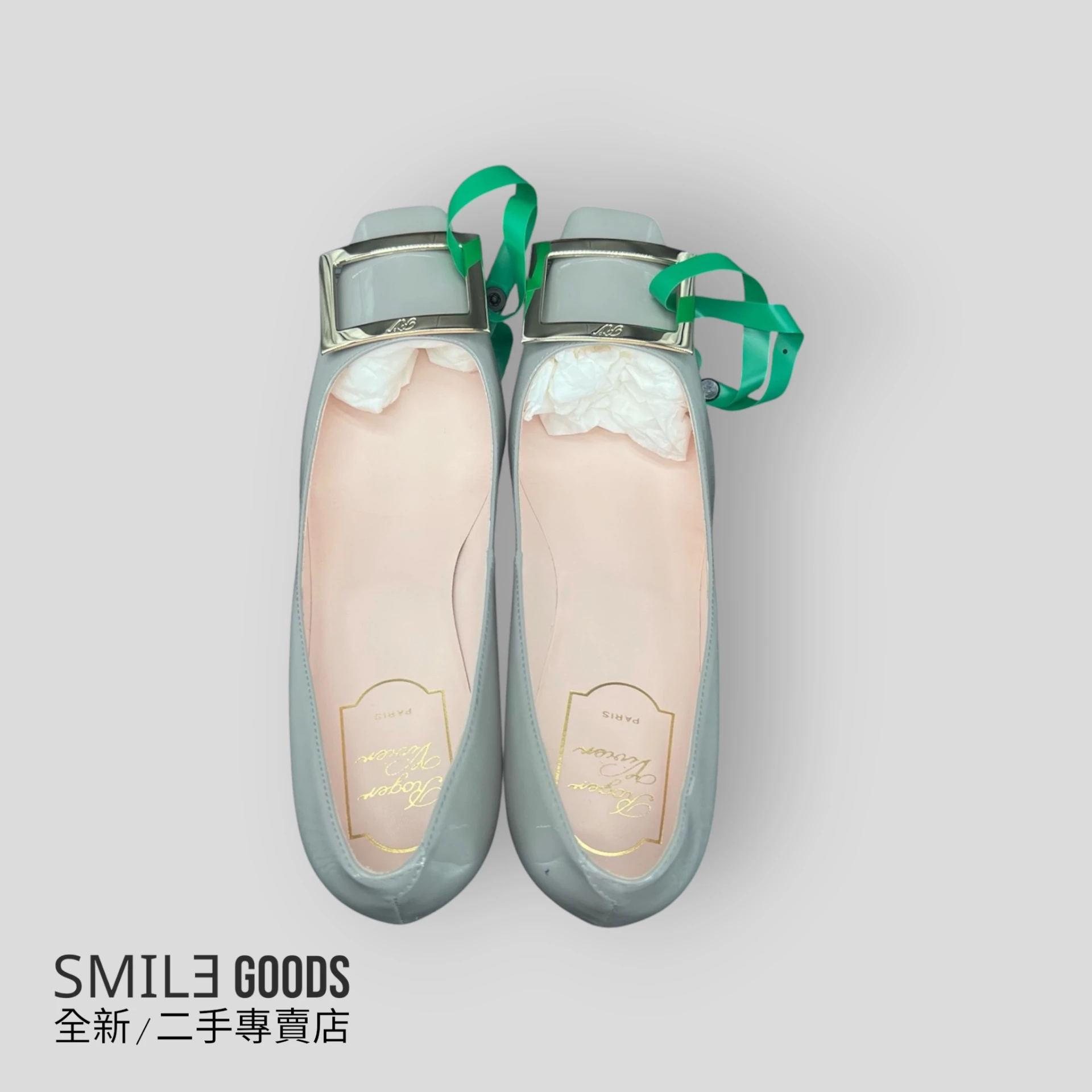 [SMILE] Roger Vivier rv 灰色方塊 高跟