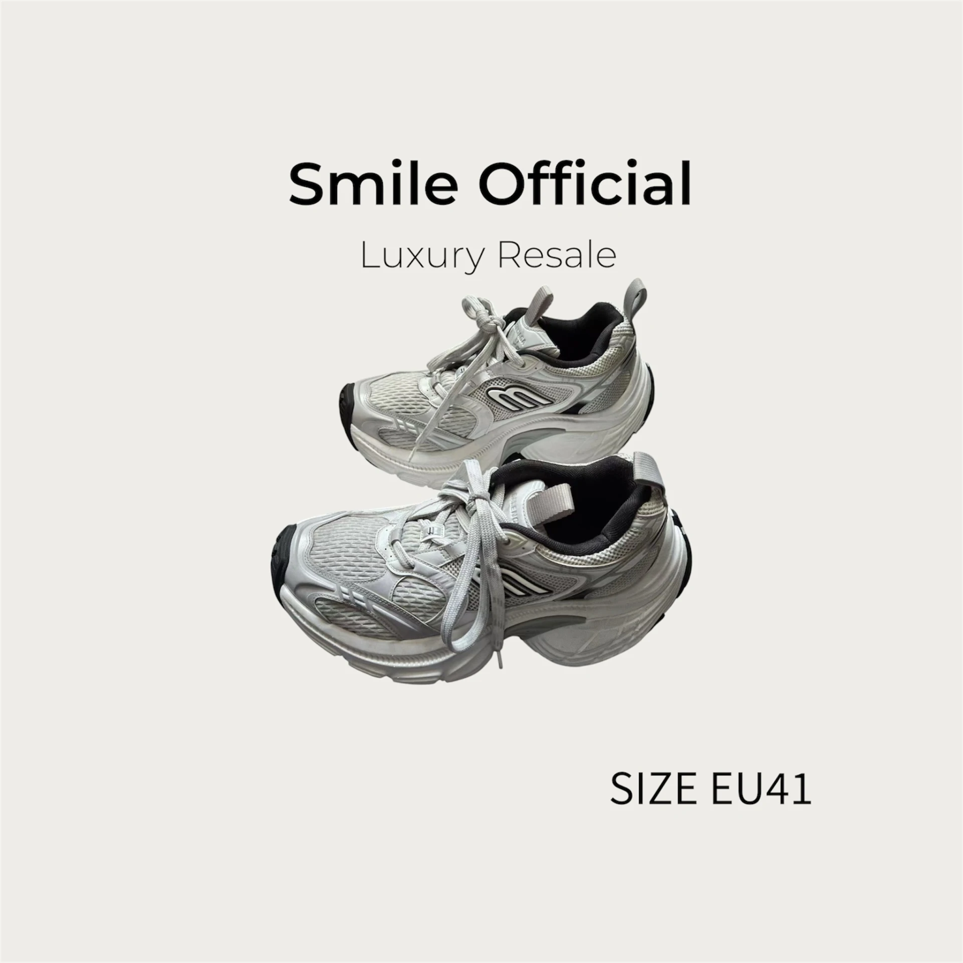 [SMILE]巴黎世家BALENCIAGA 10XL 白灰