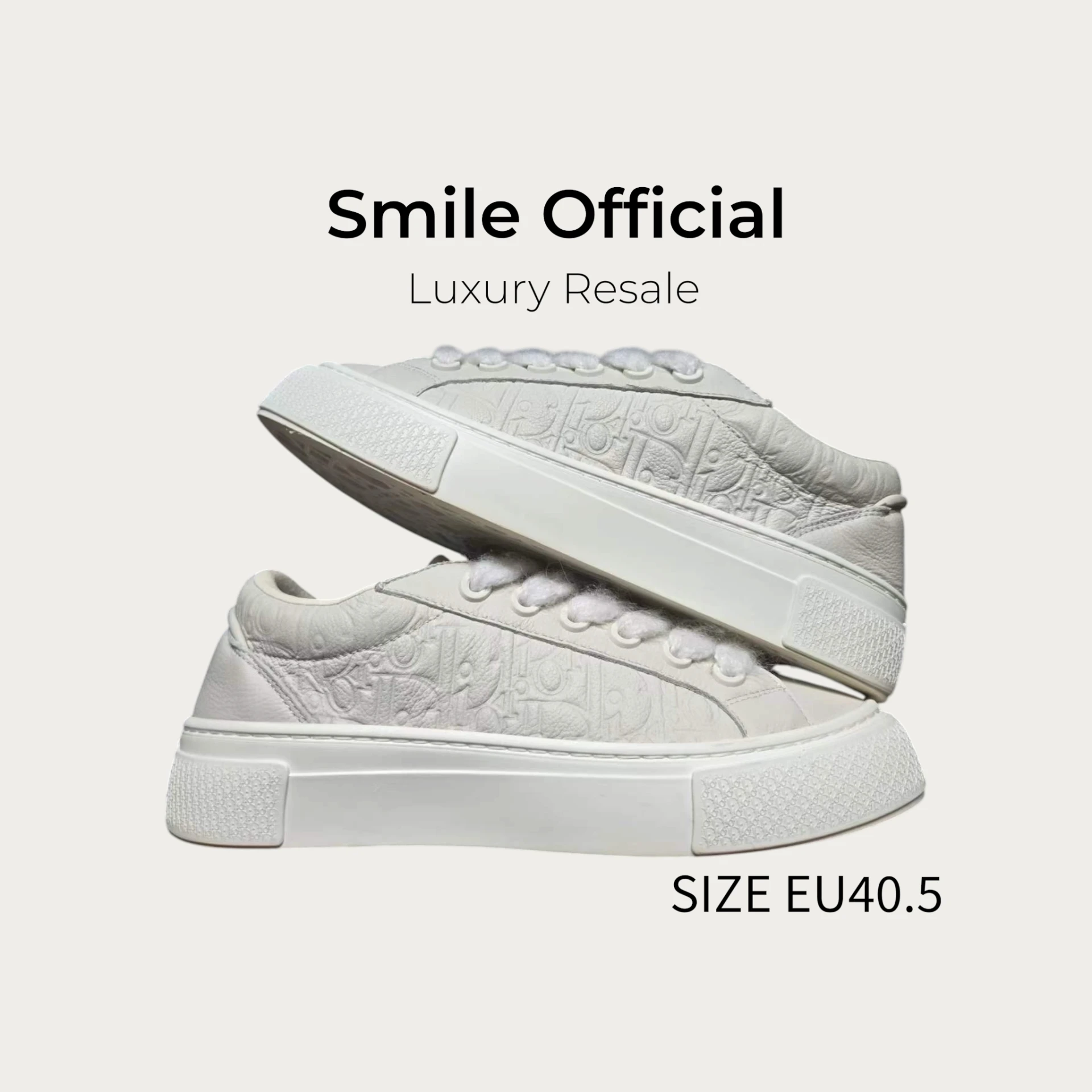 [SMILE] DIOR B33 白滿logo浮雕 板鞋