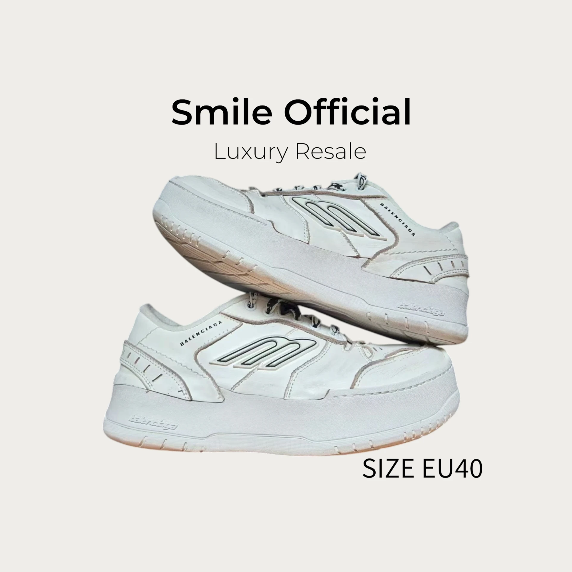 [SMILE]巴黎世家BALENCIAGA HAMPTONS 26新款厚底鞋