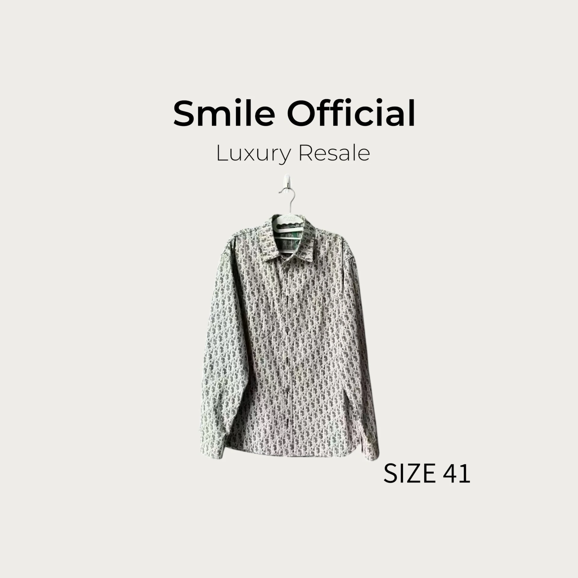 [SMILE]Dior 滿版牛仔襯衫夾克