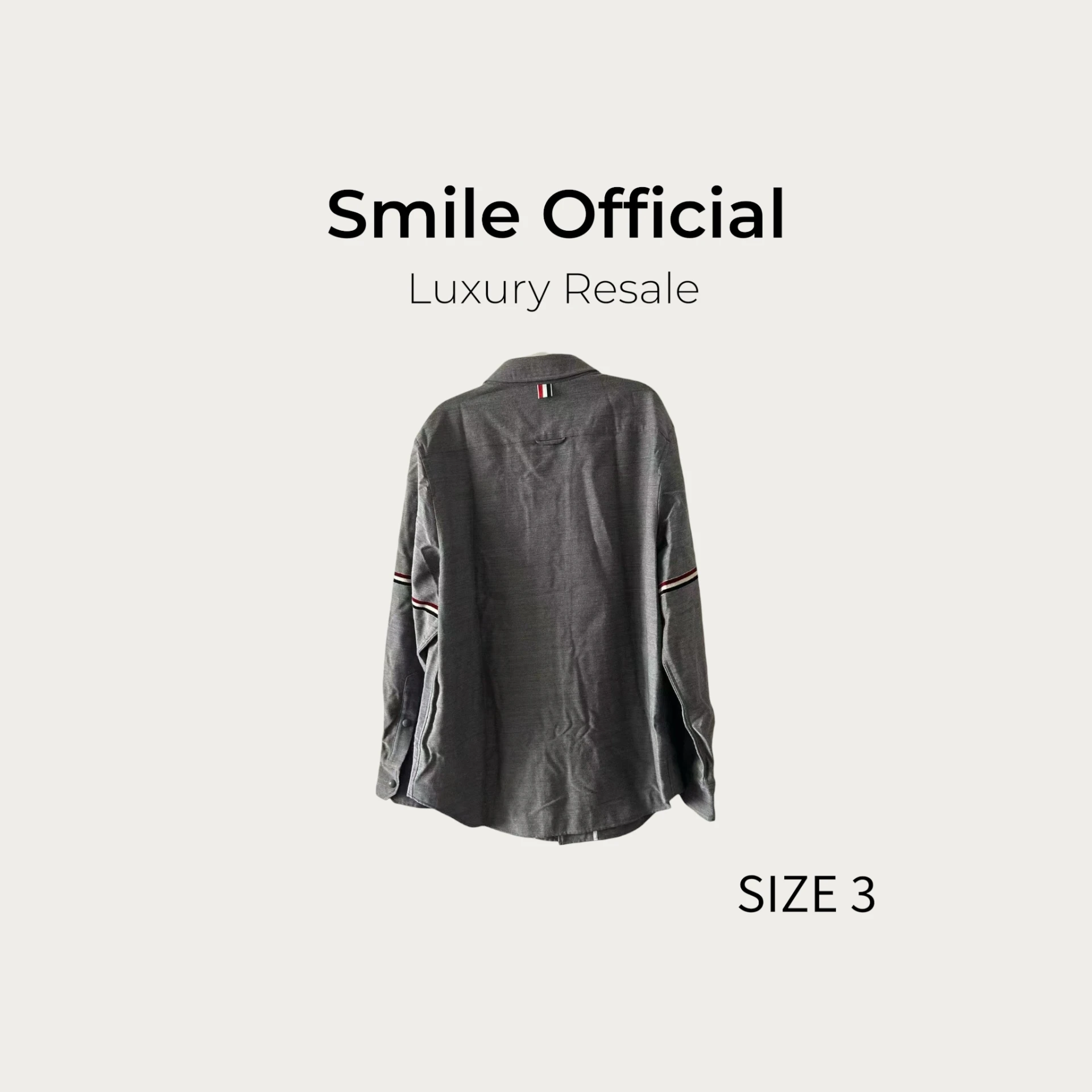 [SMILE]thom browne 羊毛雙袖標襯衫夾克