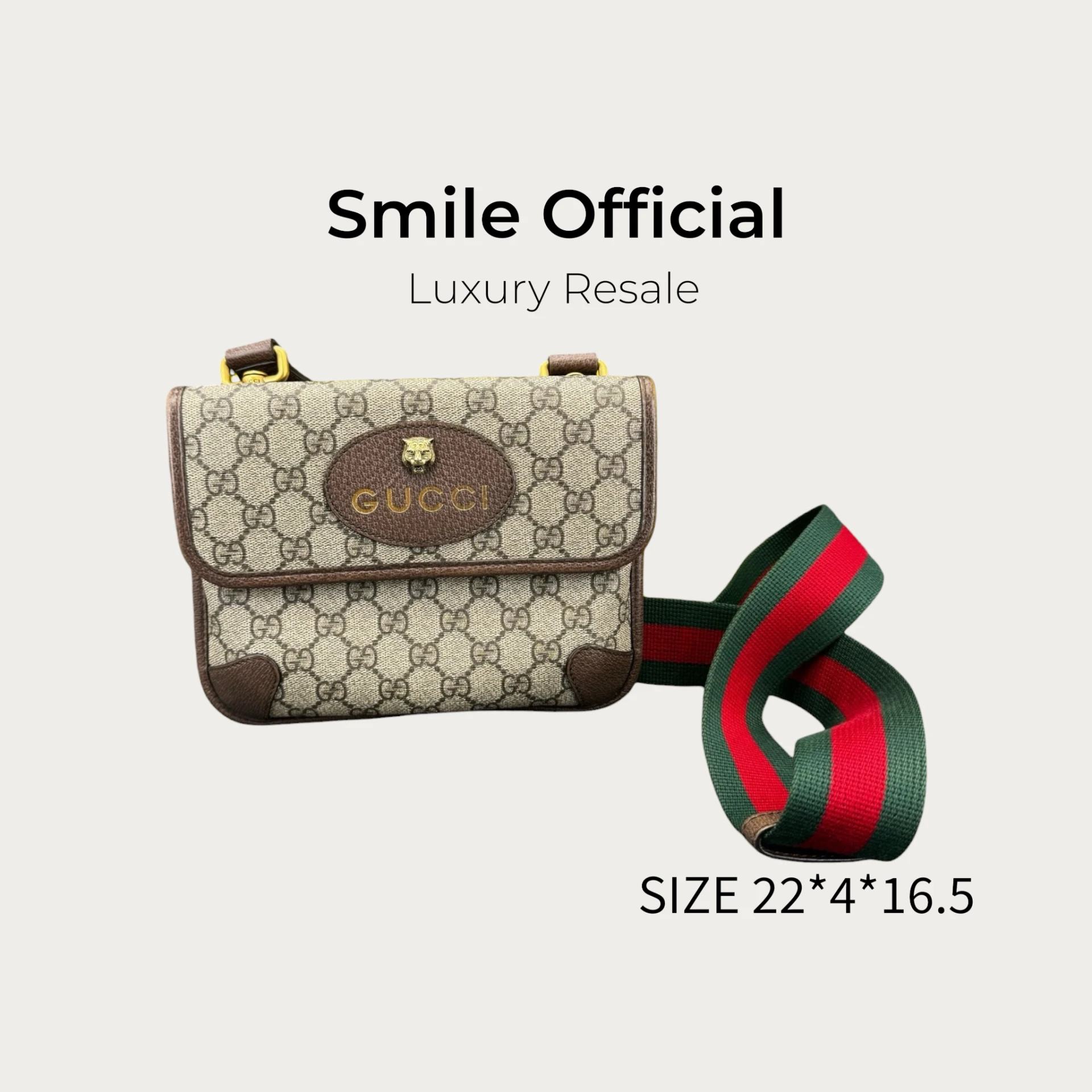 [SMILE]gucci 雙面虎頭包