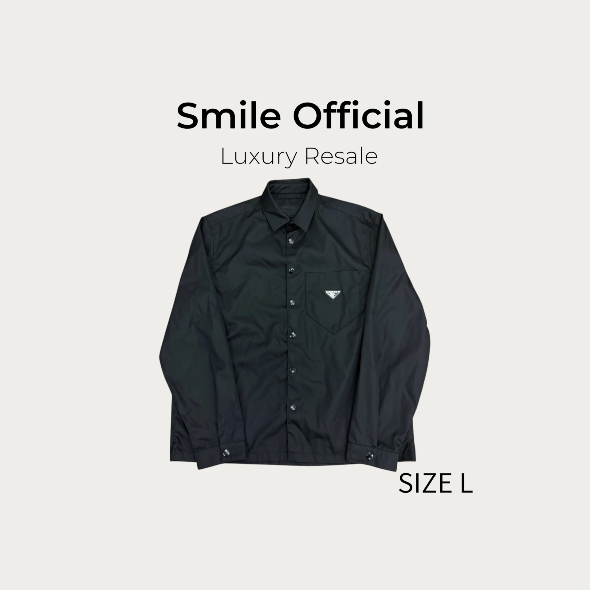 [SMILE]PRADA Re-Nylon三角標 長袖外套