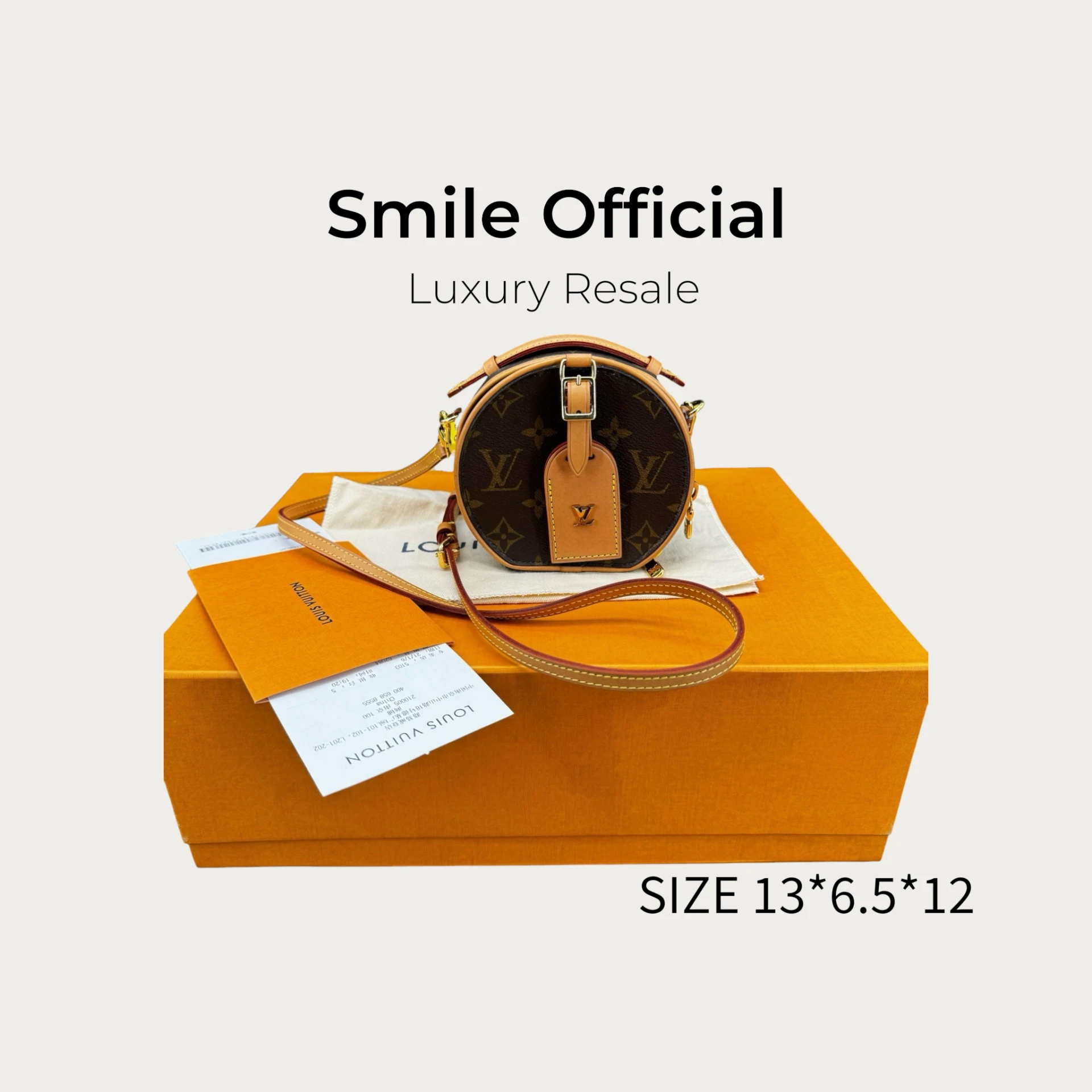 [SMILE] Louis Vuitton LV Boite Chapeau老花mini硬圓餅