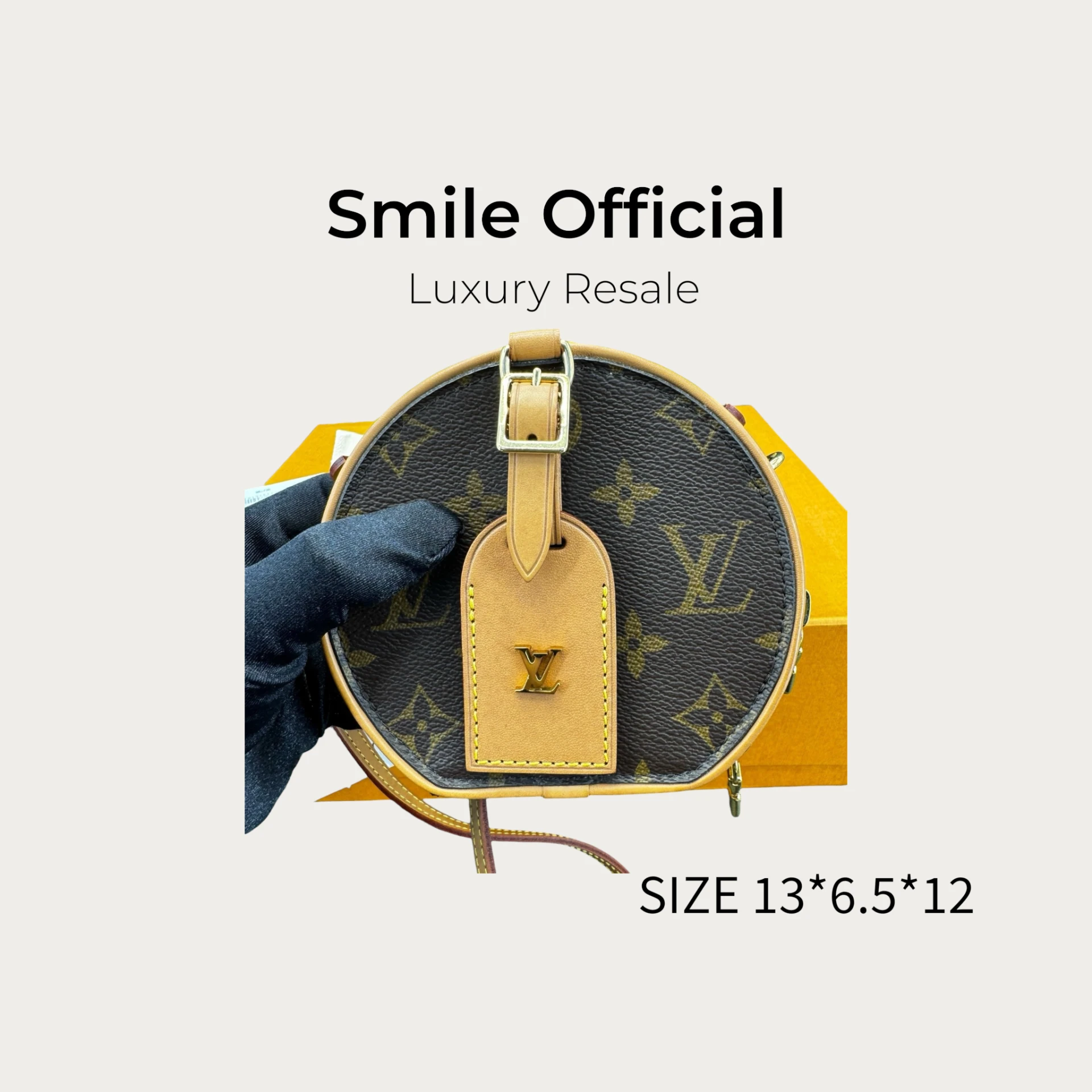 [SMILE] Louis Vuitton LV Boite Chapeau老花mini硬圓餅