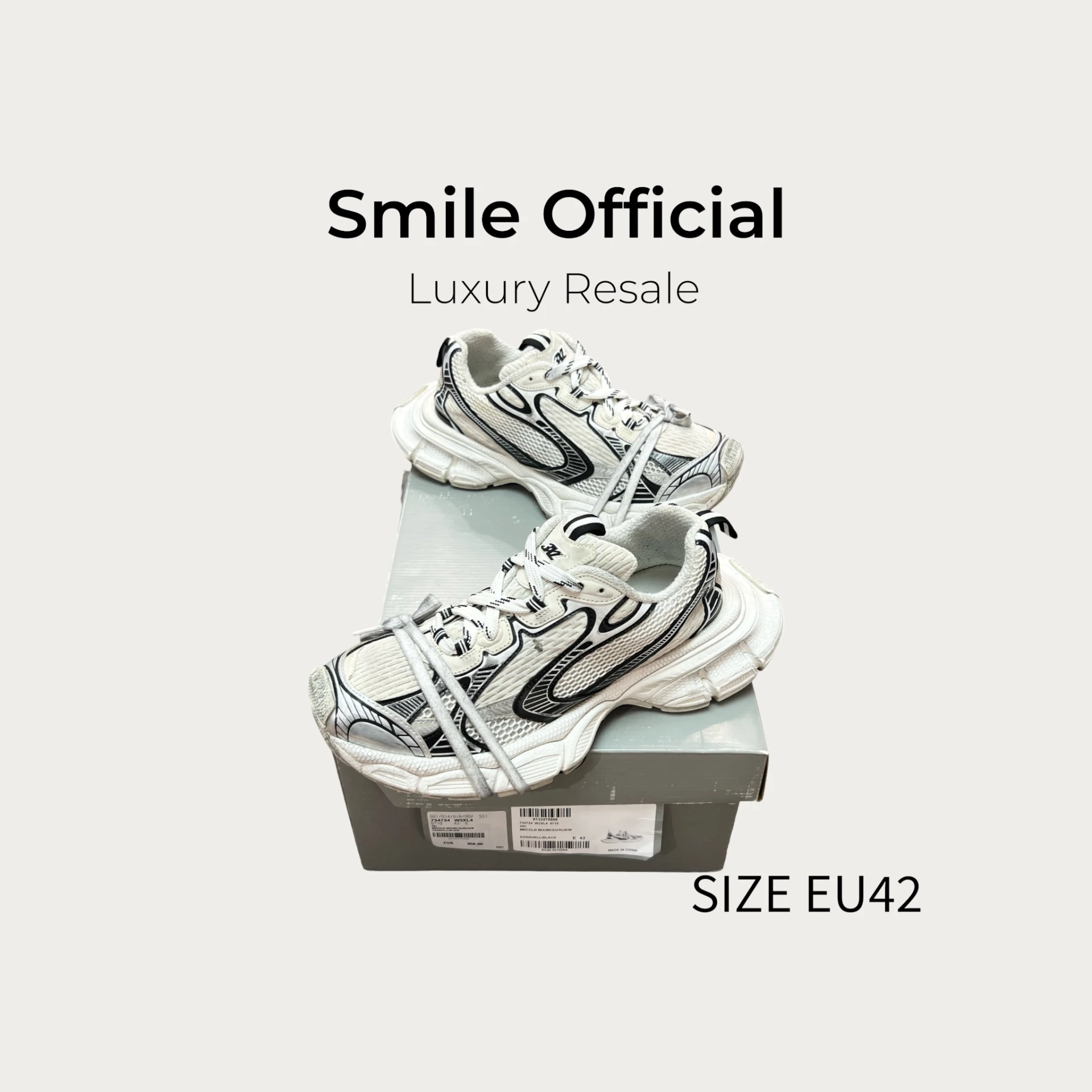 [SMILE] Balenciaga 巴黎世家 3XL 灰白