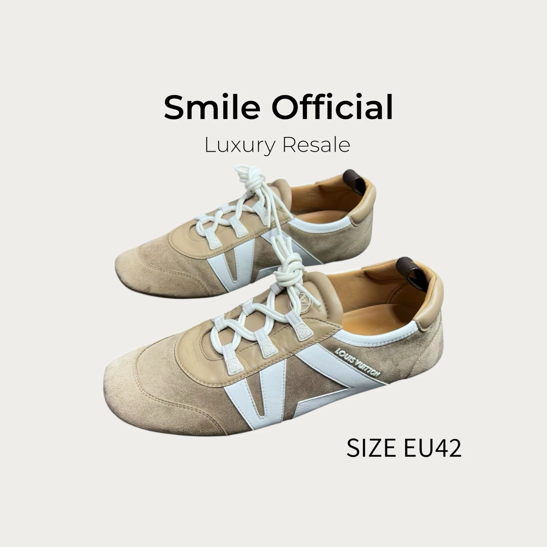 [SMILE] Louis Vuitton LV Sneakerina 德訓鞋 芭蕾舞鞋 平底鞋 褐色 卡其色