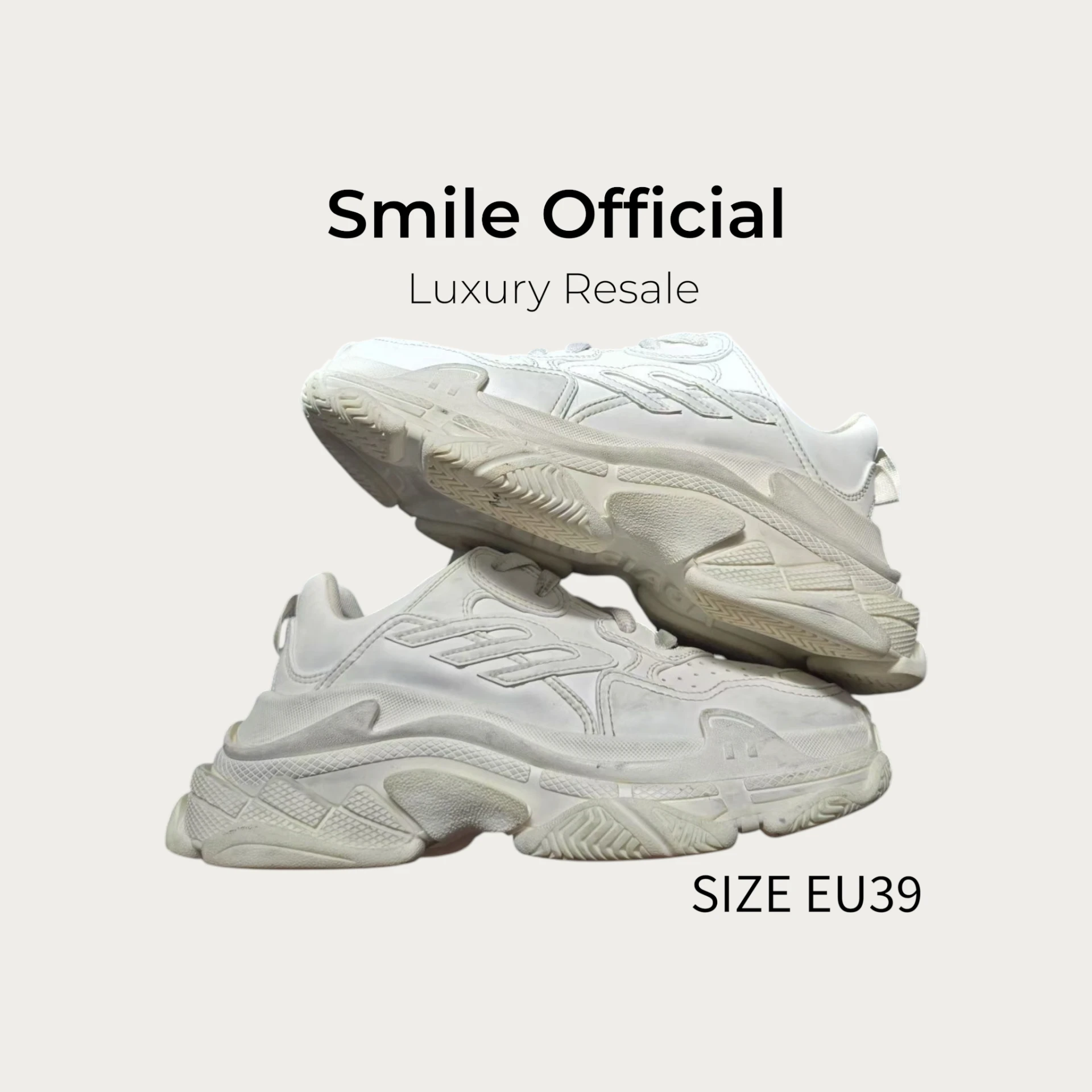 [SMILE] 巴黎世家BALENCIAGA TRIPLE S 做舊白3B