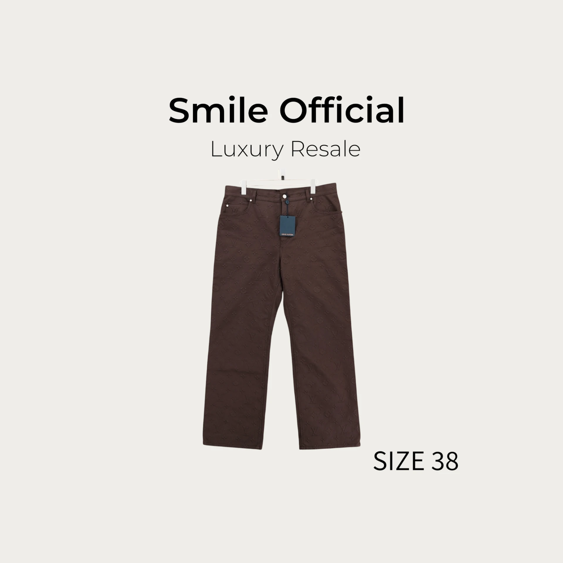 [SMILE] LOUIS VUITTON lv SS25 男士春夏系列滿logo牛仔褲
