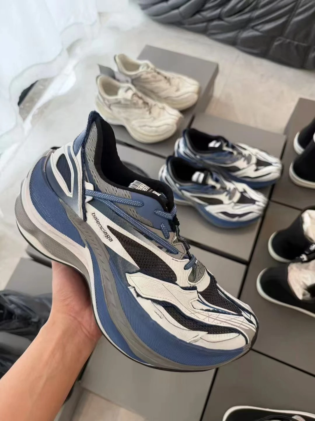 [SMILE]BALENCIAGA JET 老爹鞋 黑/藍/白