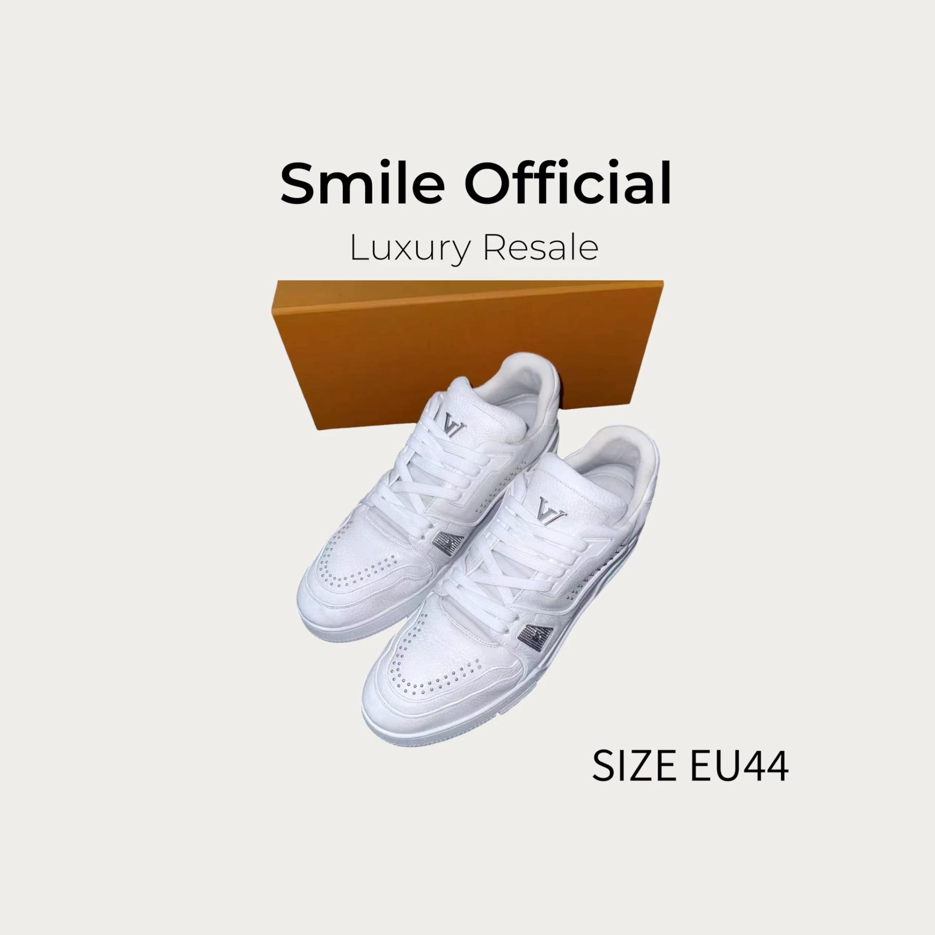 [SMILE] Louis Vuitton lv trainer 白卯丁 白色 25款
