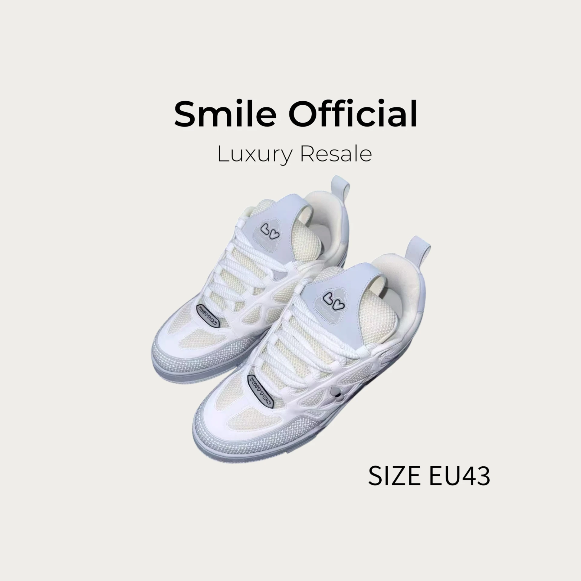 [SMILE]Louis Vuitton lv skate 白灰 灰色 休閒鞋