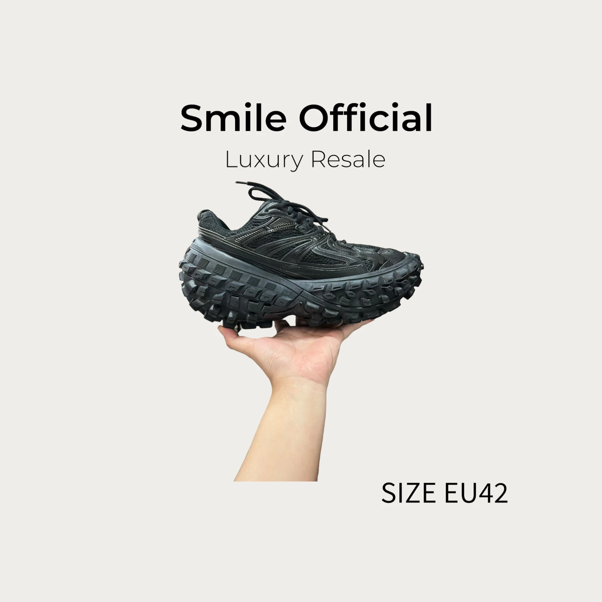 [SMILE]BALENCIAGA 巴黎世家 輪胎鞋 黑色