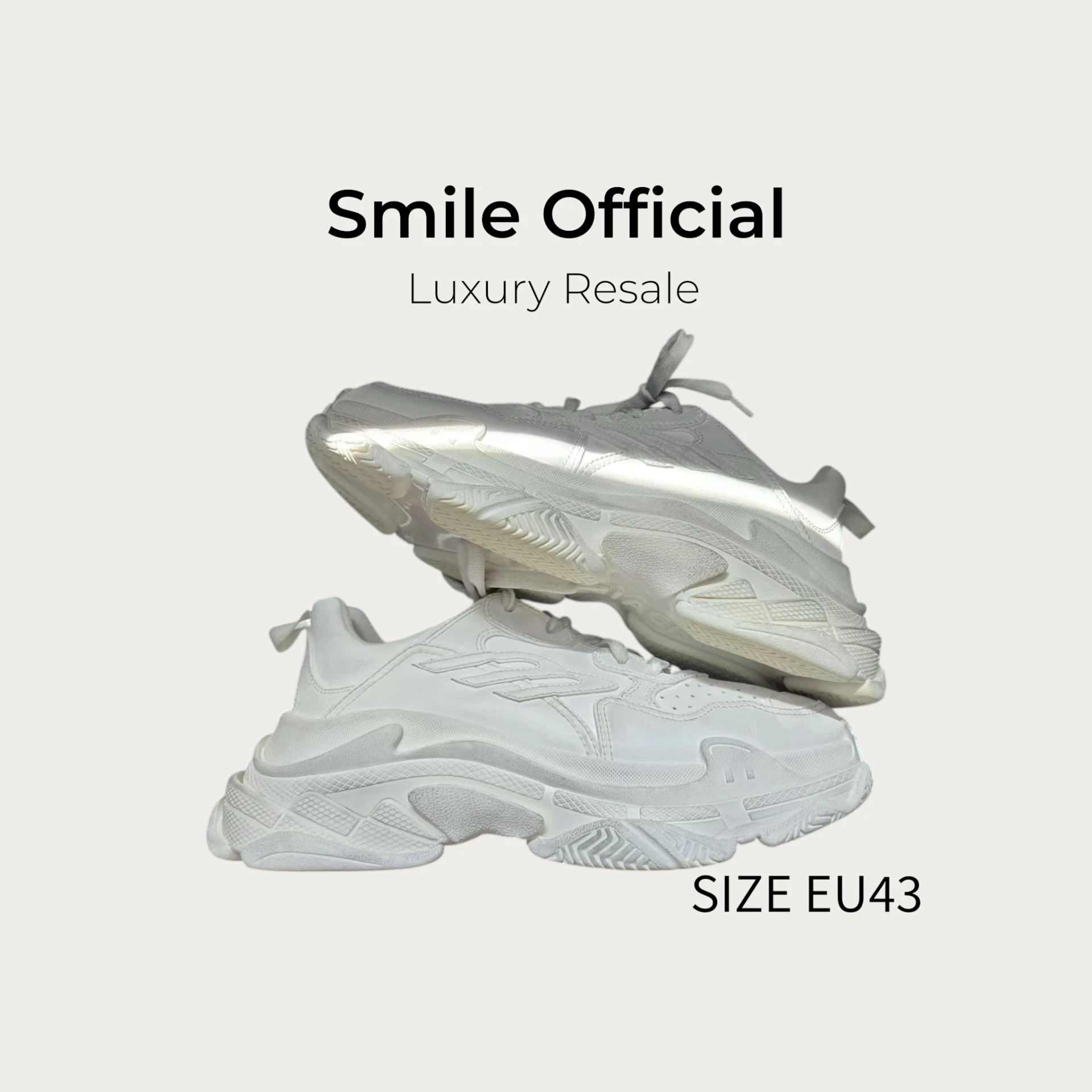 [SMILE] 巴黎世家BALENCIAGA TRIPLE S 做舊白3B