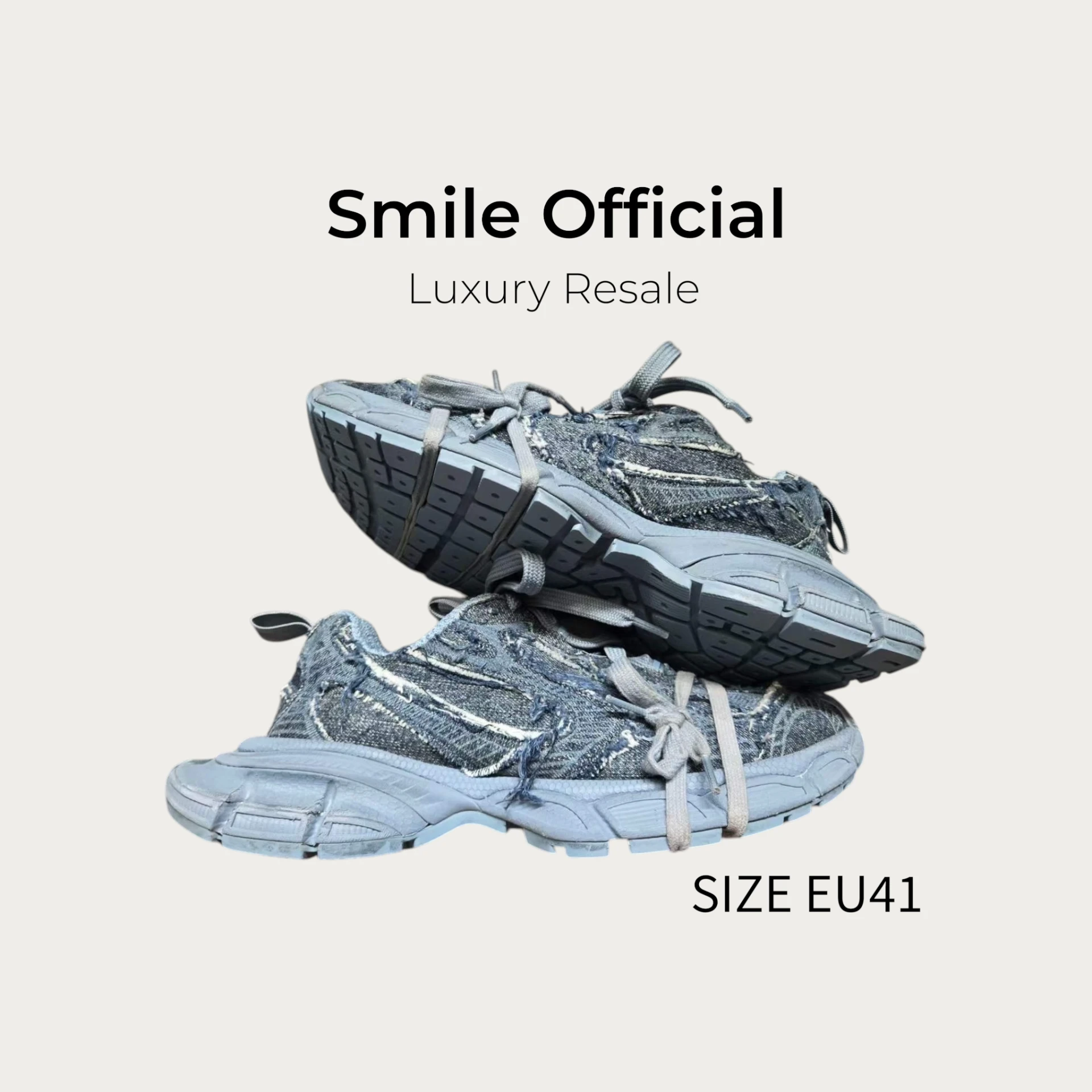 [SMILE]巴黎世家BALENCIAGA 3XL 藍牛仔