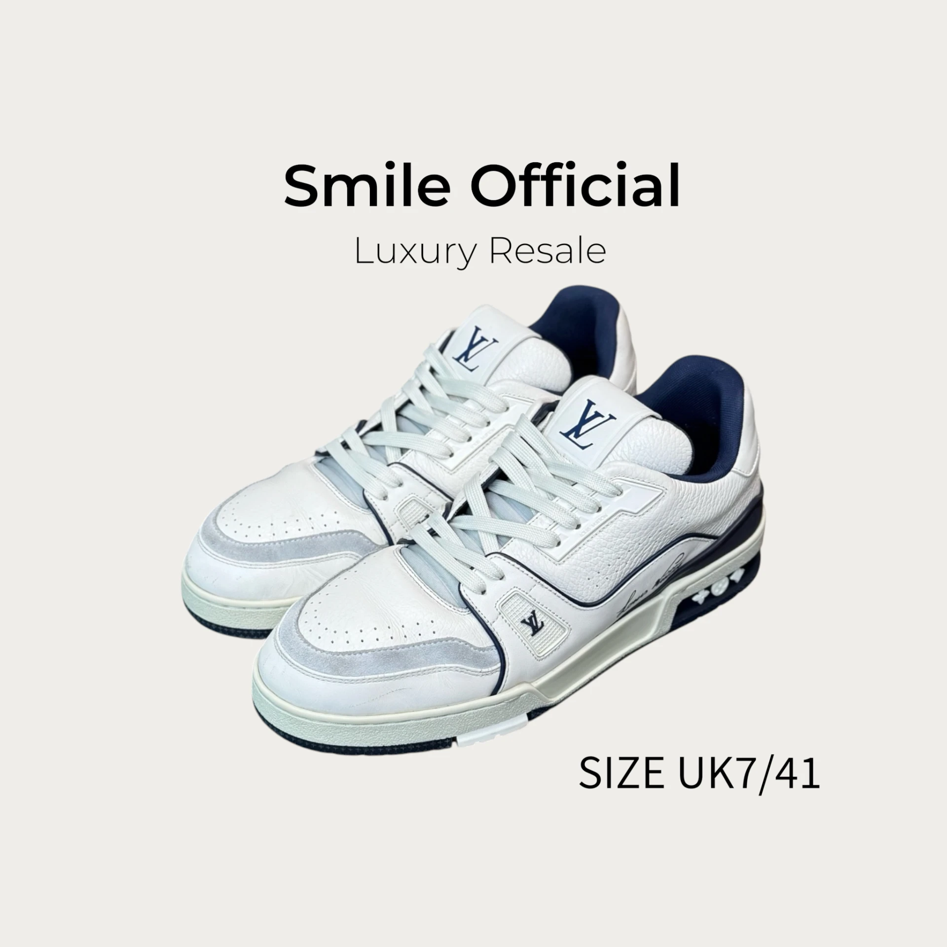 [SMILE] LOUIS VUITTON LV Trainer #54 海軍藍