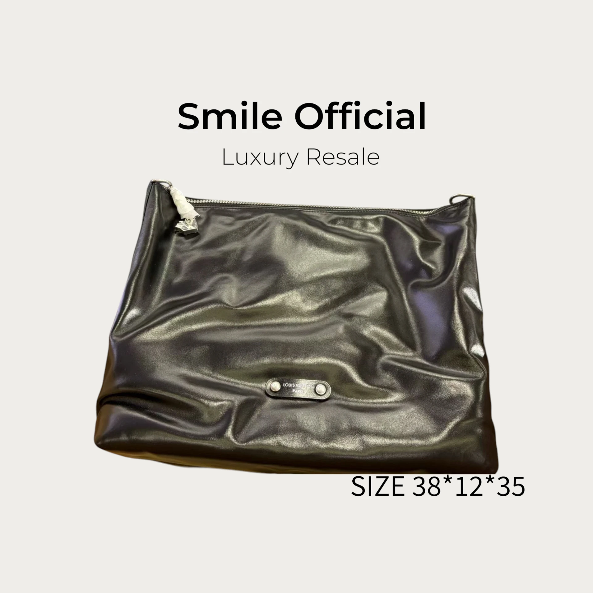 [SMILE] LOUIS VUITTON Vagabond Hobo 珠鏈皮牌裝飾 小牛皮 流浪包單肩包