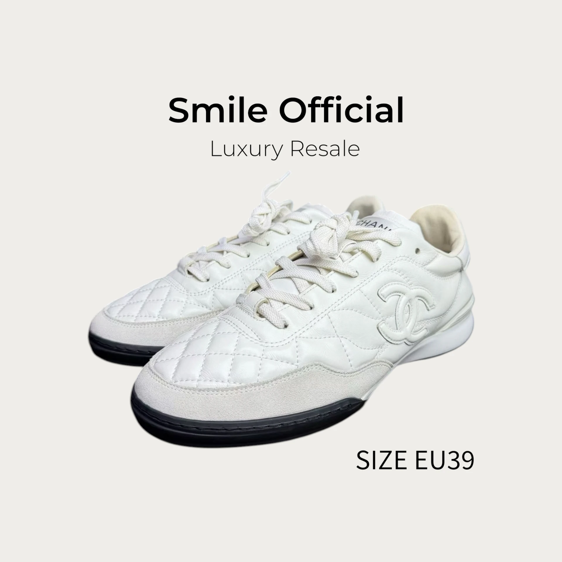 [SMILE]Chanel 香奈兒 25S 德訓鞋 白色