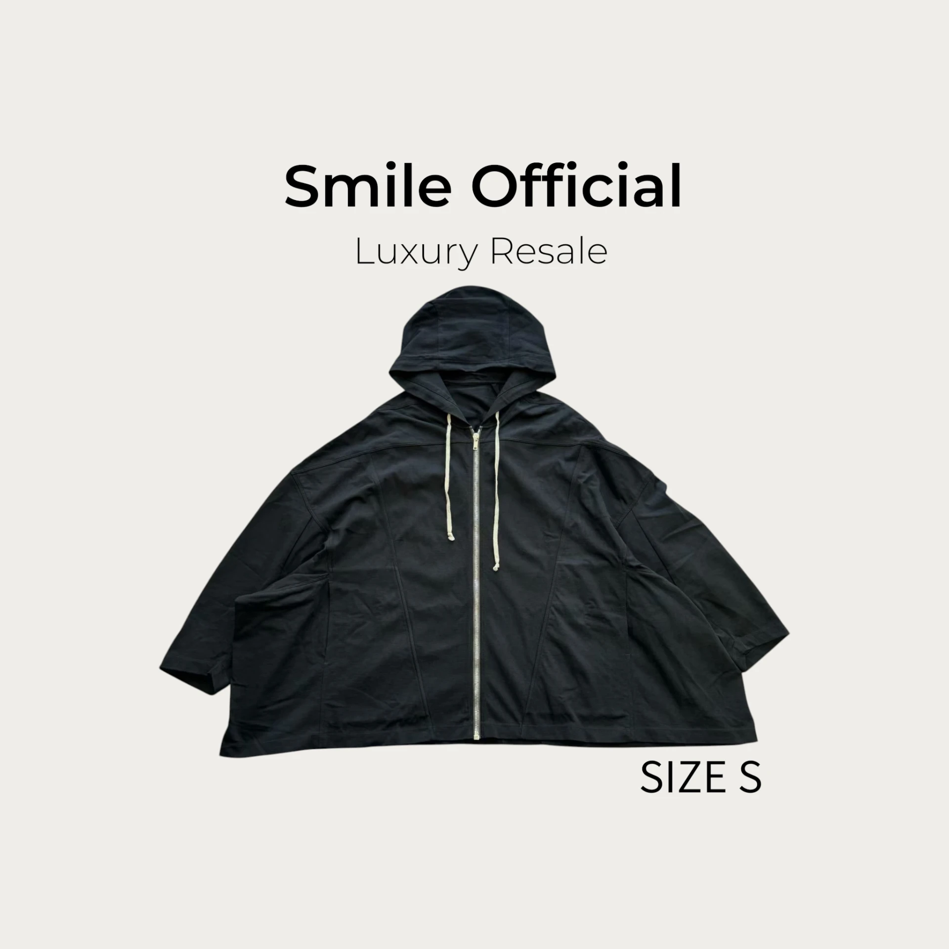 [SMILE]Rick owens RO 黑蝙蝠袖 拉鍊外套