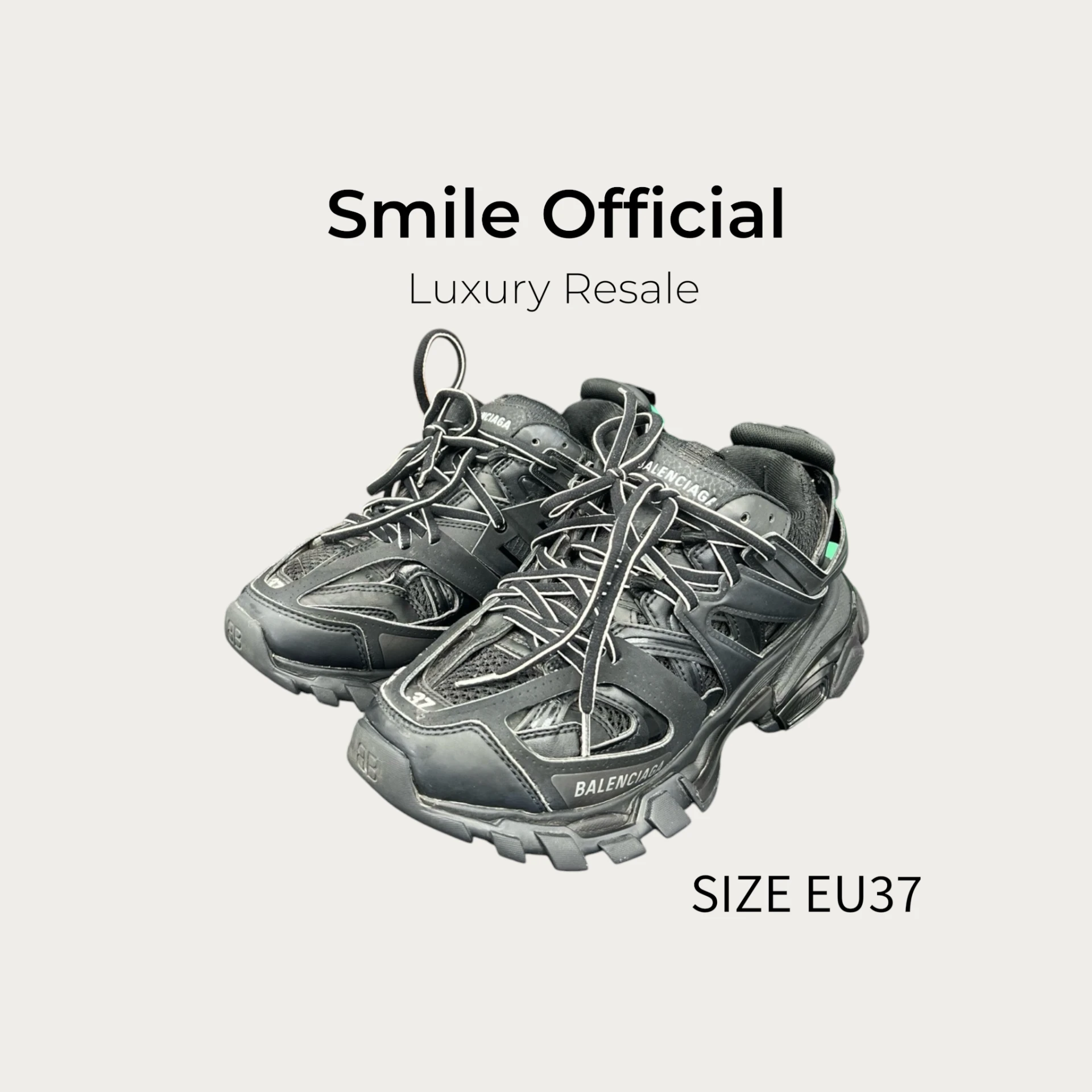 [SMILE] BALENCIAGA 巴黎世家track 黑