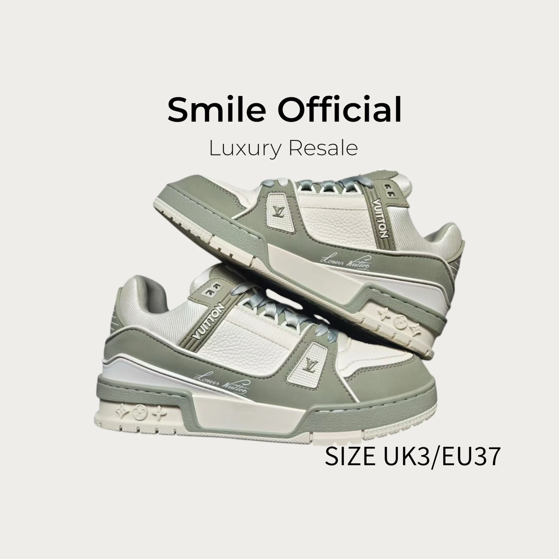 [SMILE] LOUIS VUITTON LV TRAINER 抹茶綠