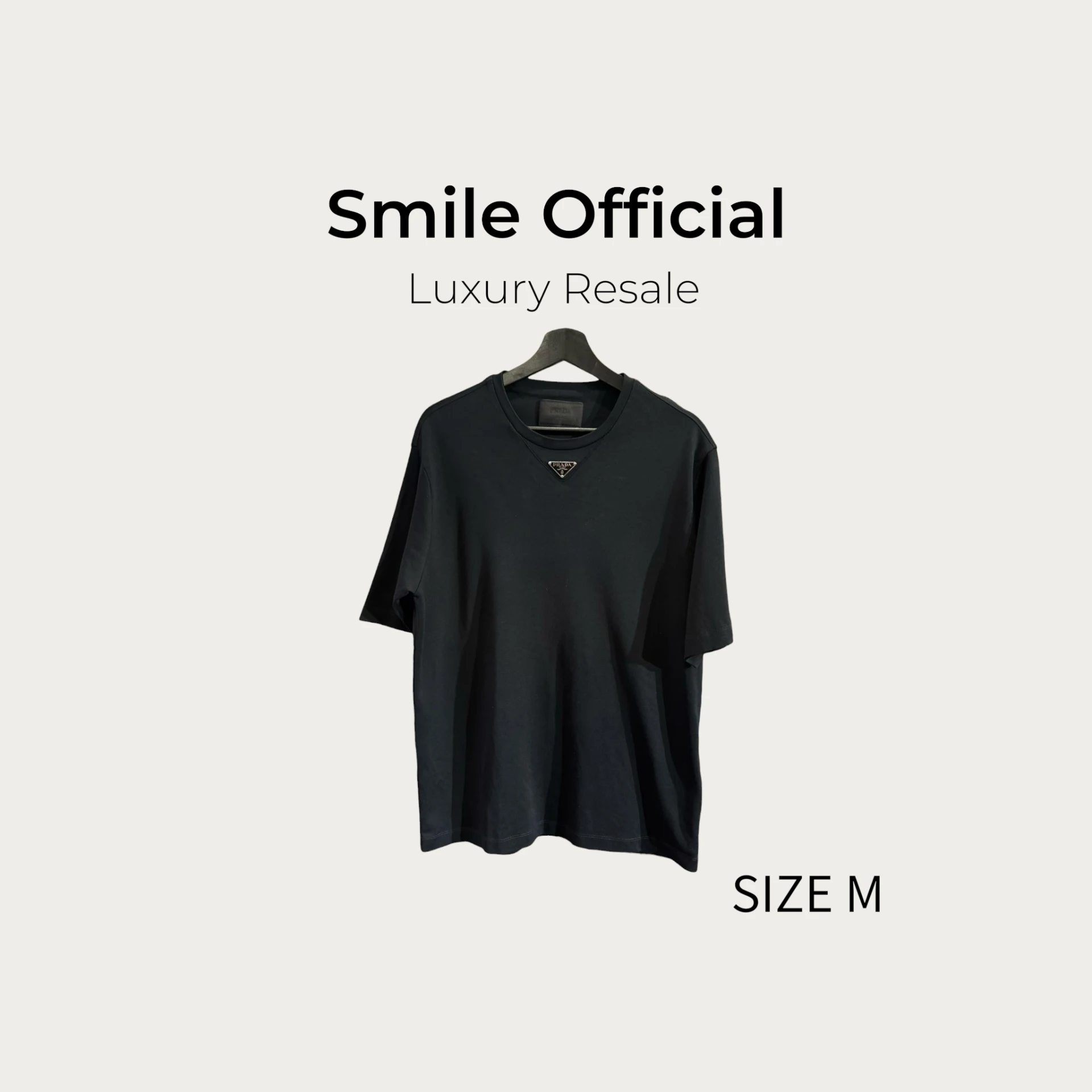 [SMILE] Prada 三角標短袖黑色
