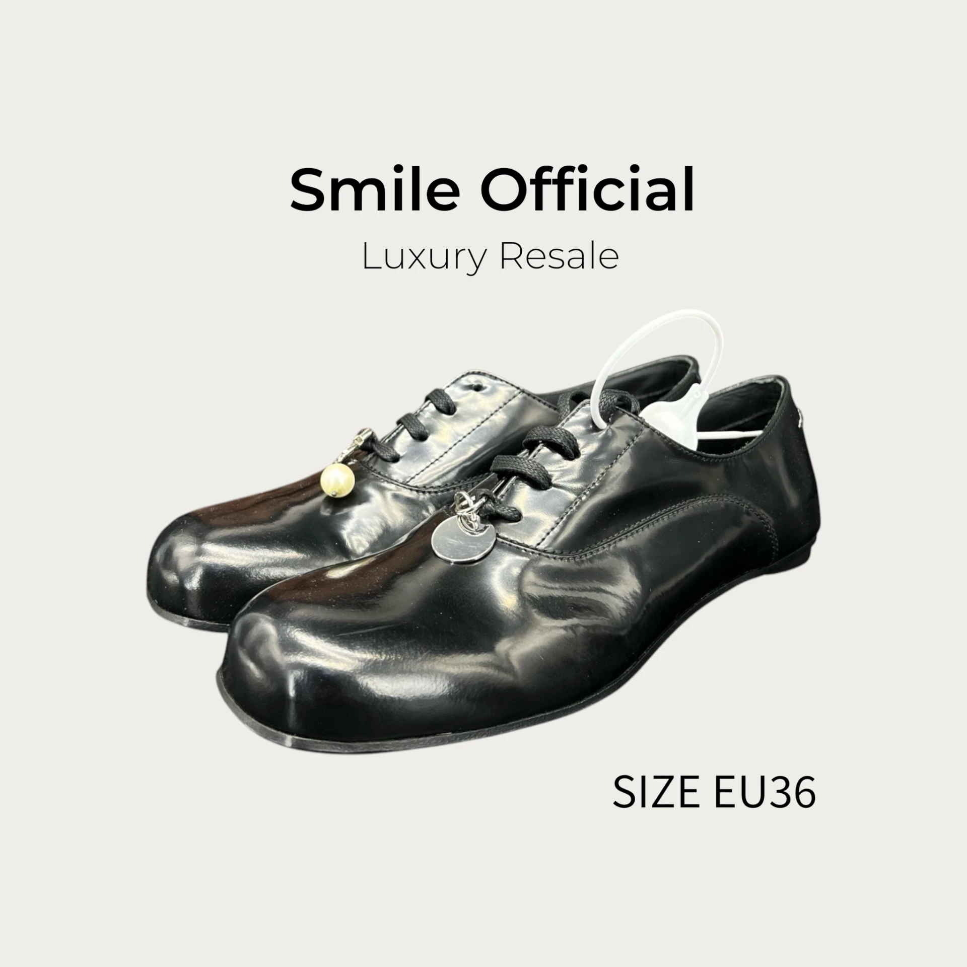 [SMILE] Maison margiela MM6馬吉拉 低筒小皮鞋 黑