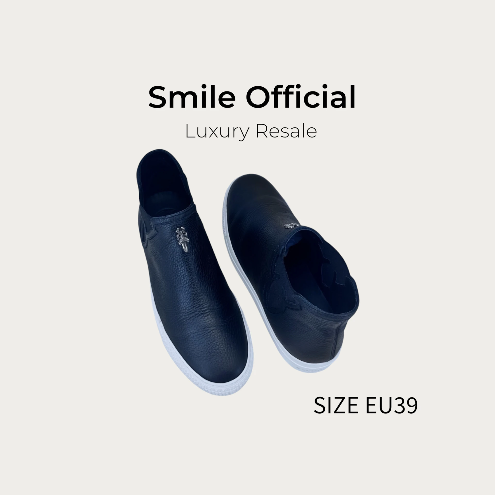 [SMILE] Chrome Hearts CH 克羅心 火焰寶劍一腳蹬 黑