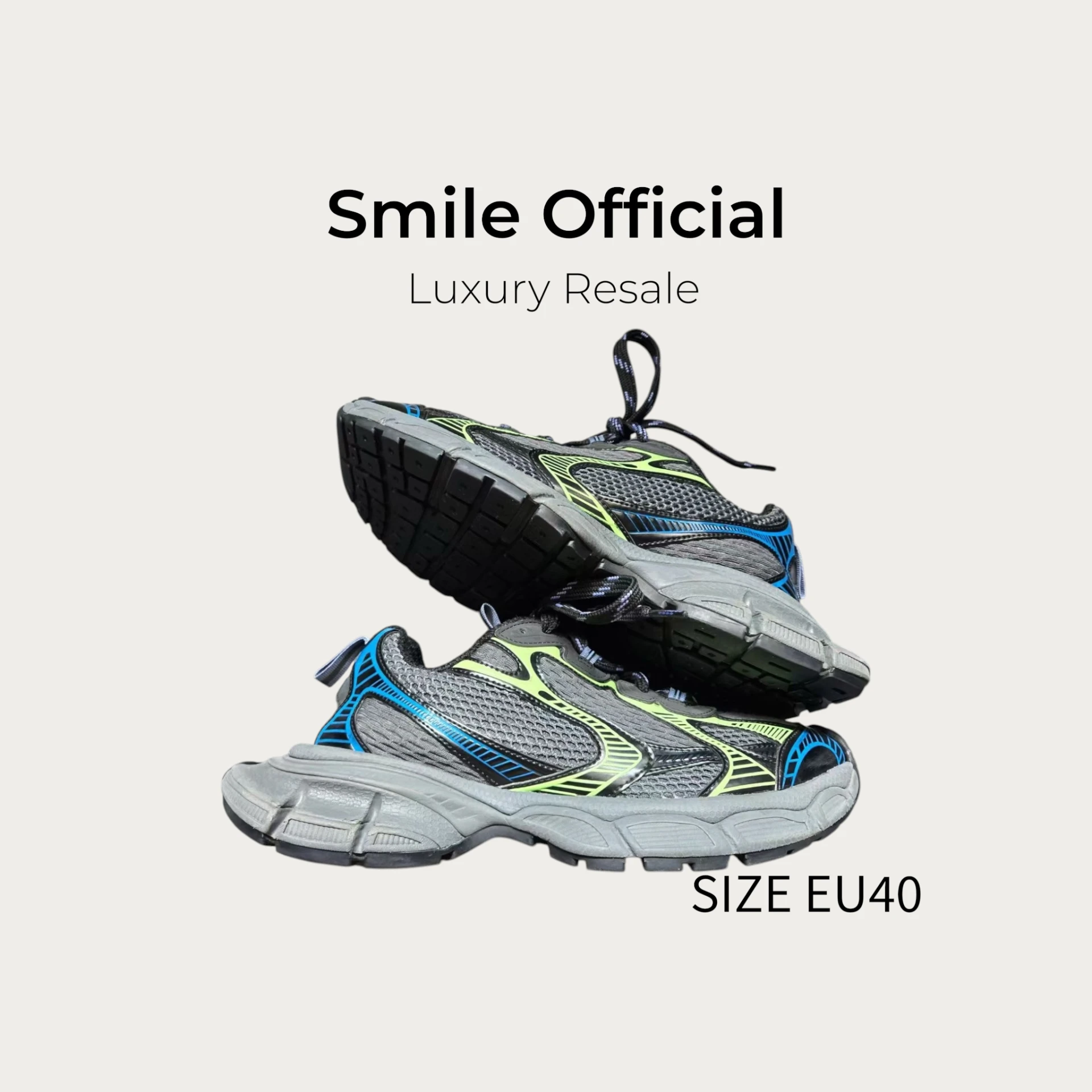 [SMILE] 巴黎世家BALENCIAGA 3XL 灰藍綠