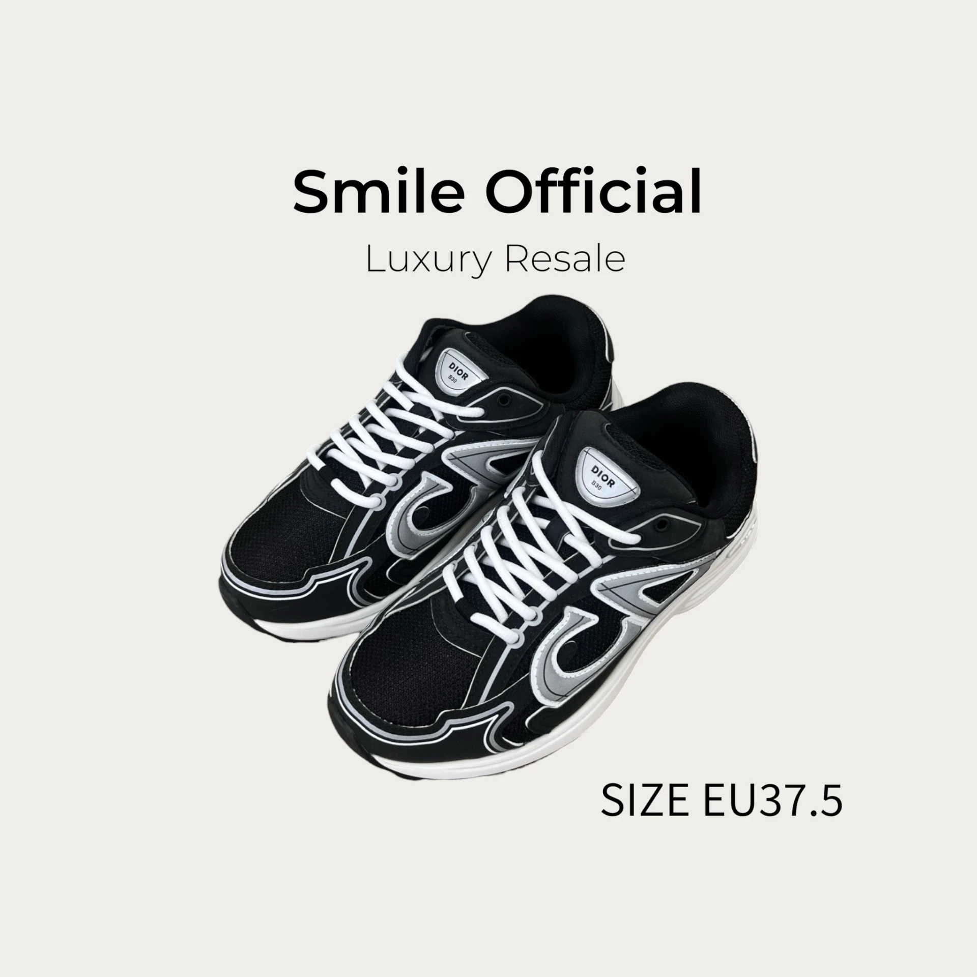 [SMILE] dior b30 黑色 休閒鞋