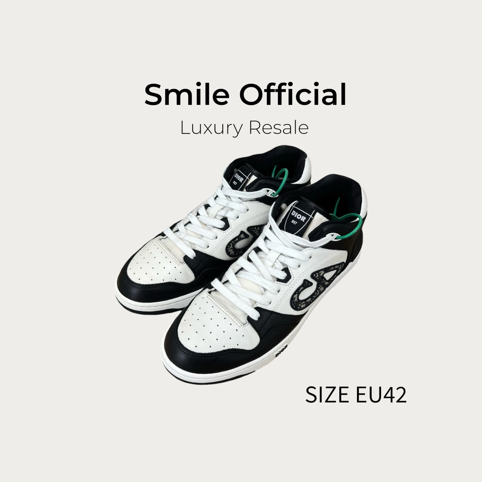 [SMILE] dior b57 黑白 CD 印花 休閒鞋