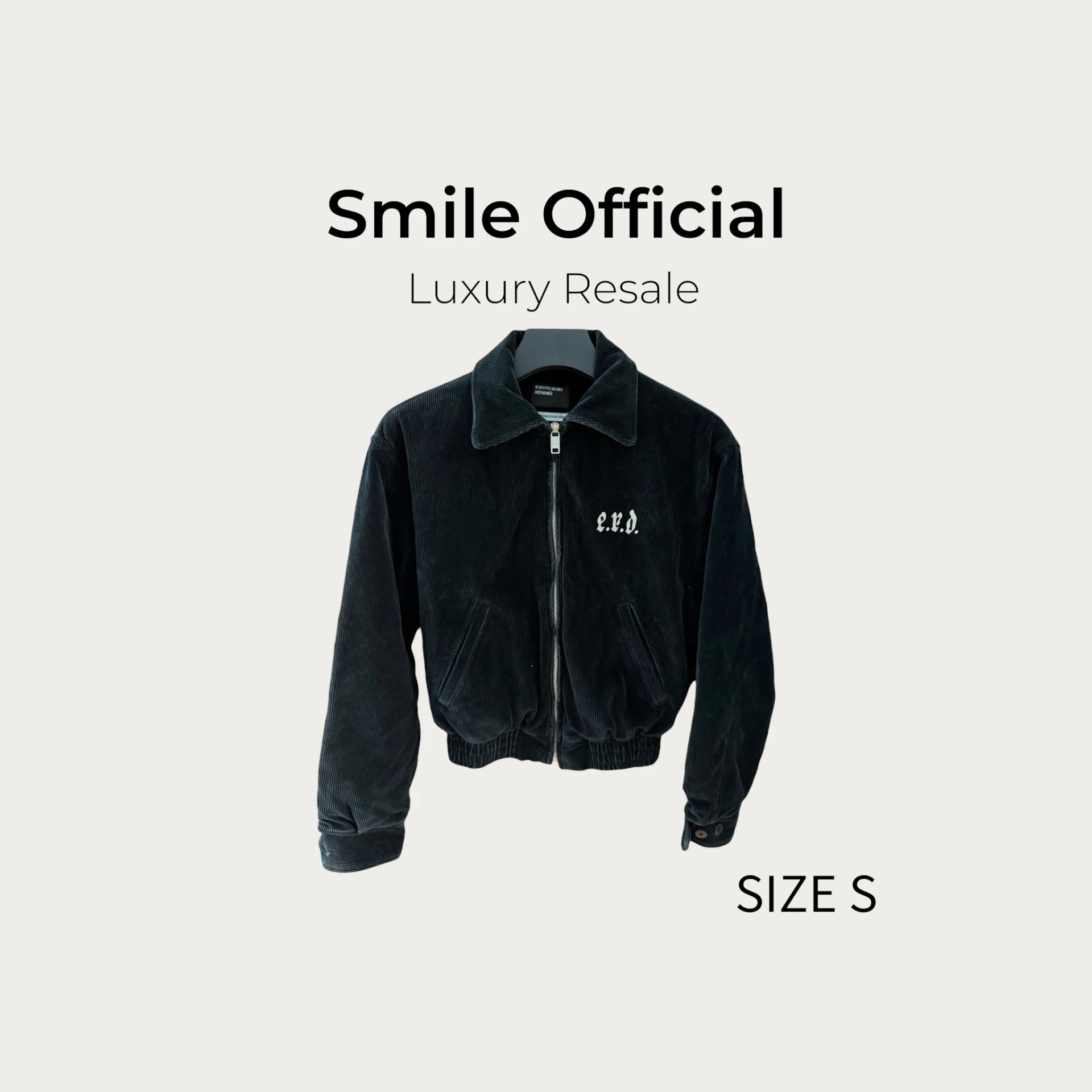 [SMILE] ERD Enfants Riches Déprimes 24FW 黑色燈芯絨夾克