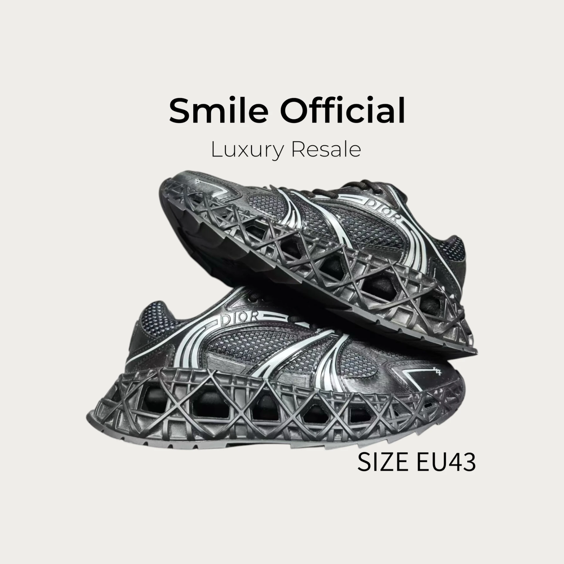 [SMILE] DIOR B35 NXXT 黑銀 休閒鞋
