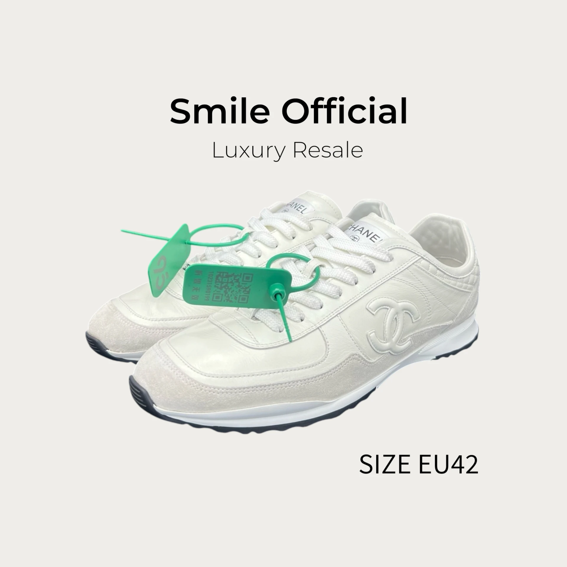 [SMILE] Chanel 香奈兒 25p 白灰運動鞋