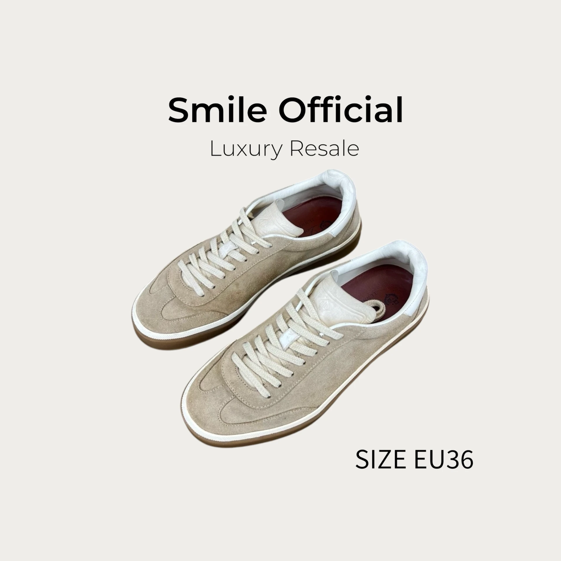 [SMILE] Loro Piana LP 卡其色德訓鞋