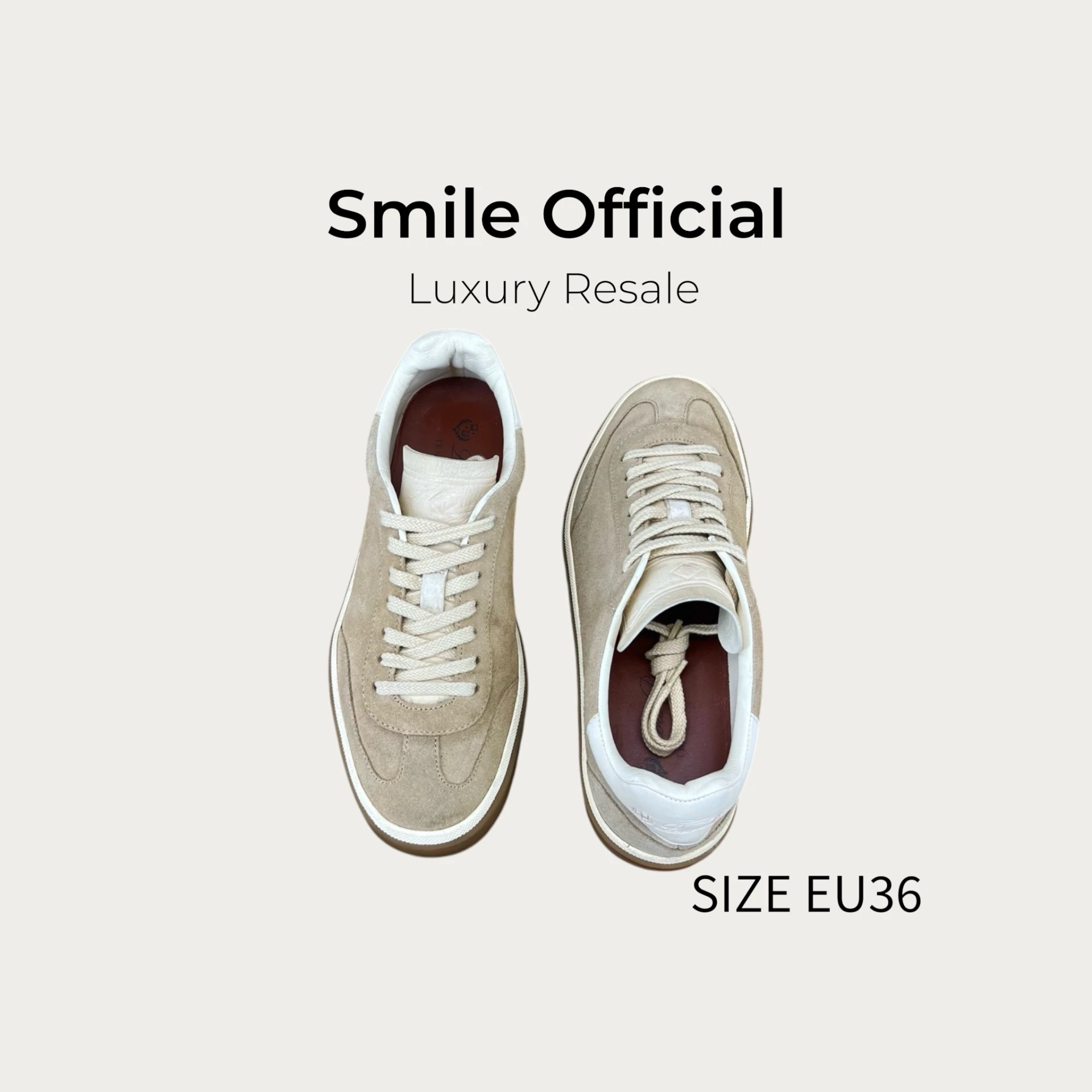 [SMILE] Loro Piana LP 卡其色德訓鞋
