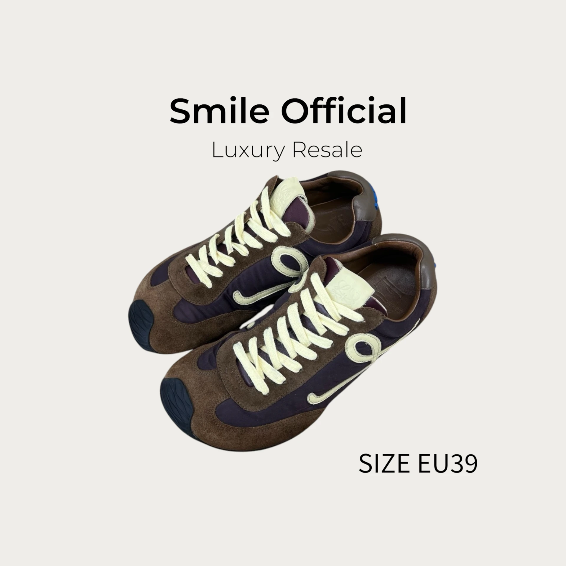 [SMILE] Loewe ballet runner2.0 棕藍