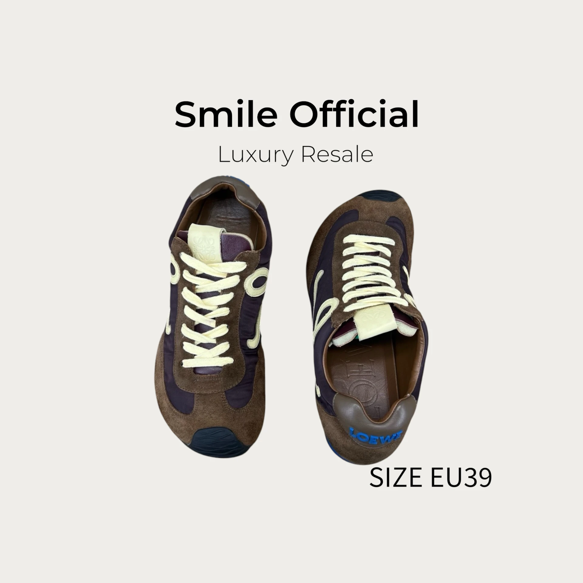 [SMILE] Loewe ballet runner2.0 棕藍