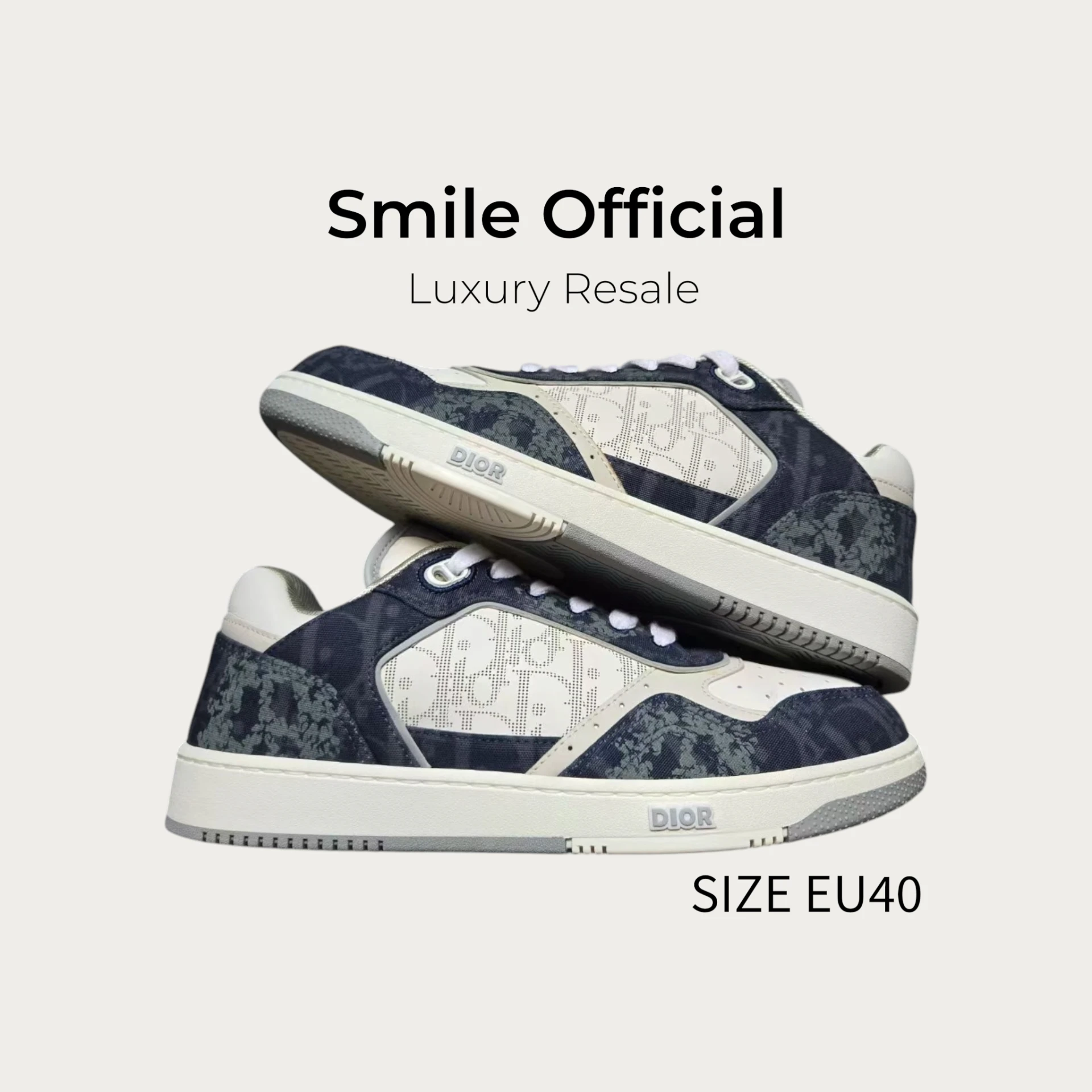 [SMILE] DIOR B27 白藍牛仔 運動鞋