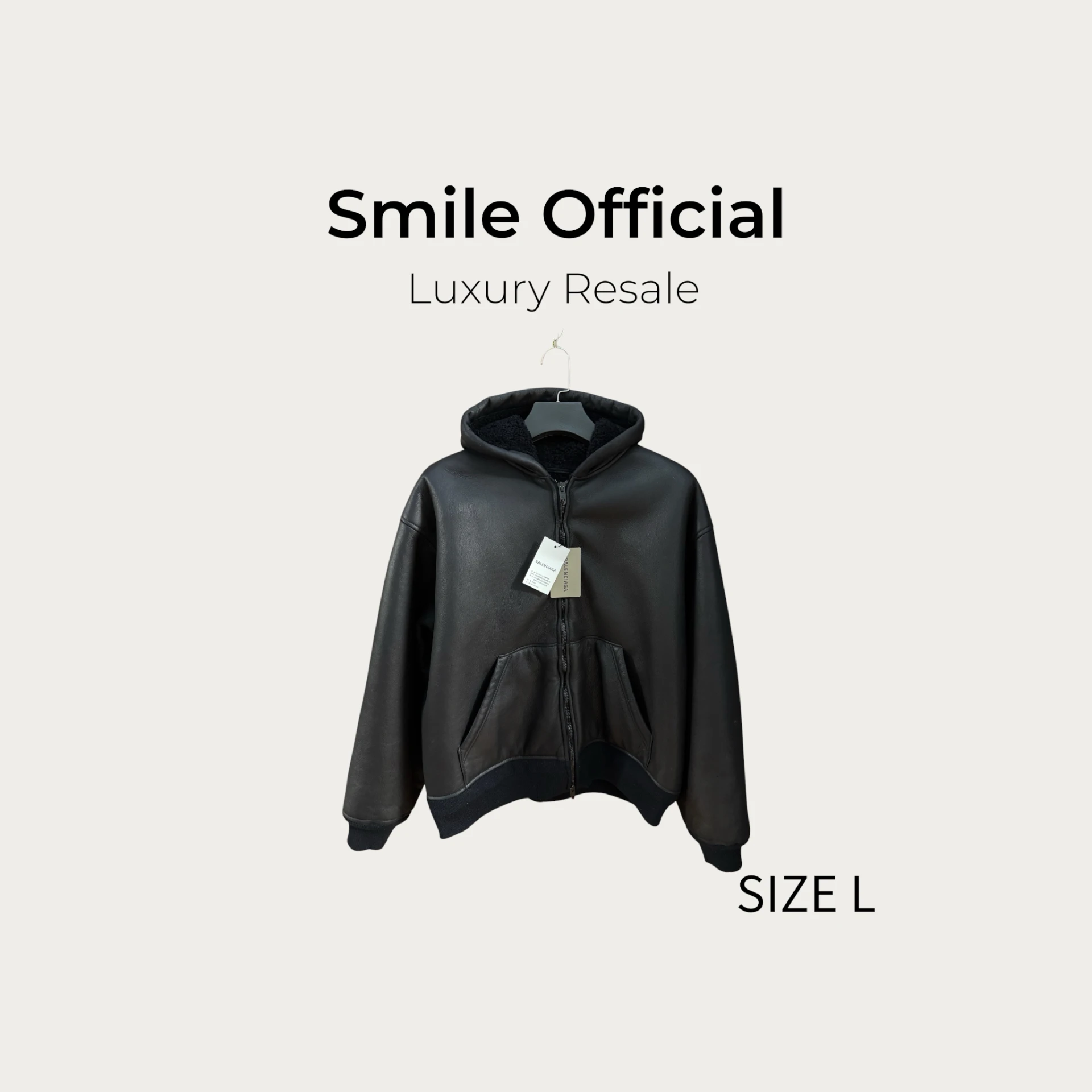 [SMILE] BALENCIAGA 巴黎世家 26年新款 內里泰迪絨皮夾克