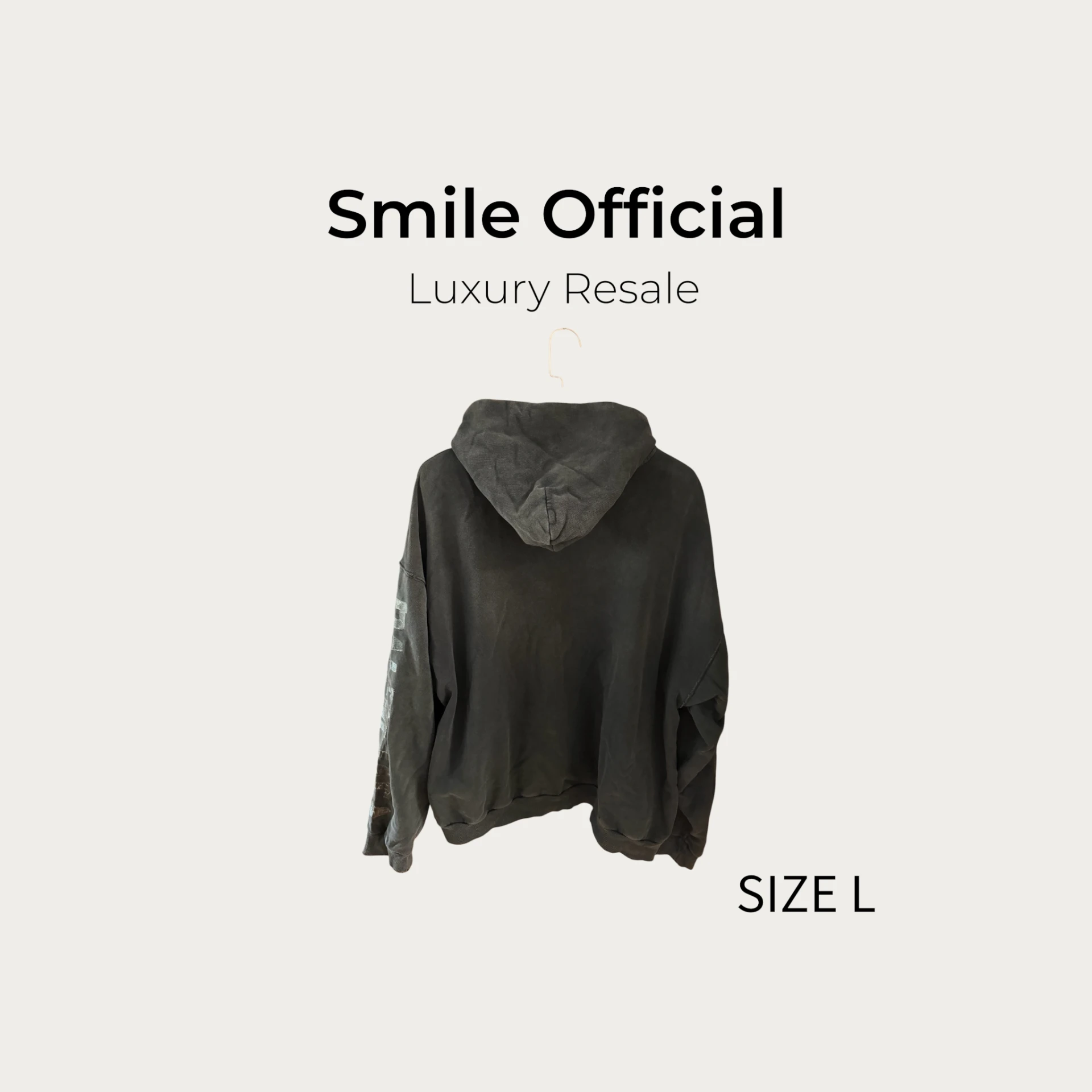 [SMILE] BALENCIAGA 巴黎世家 新款刺繡logo圓環衛衣 手臂膠帶logo設計