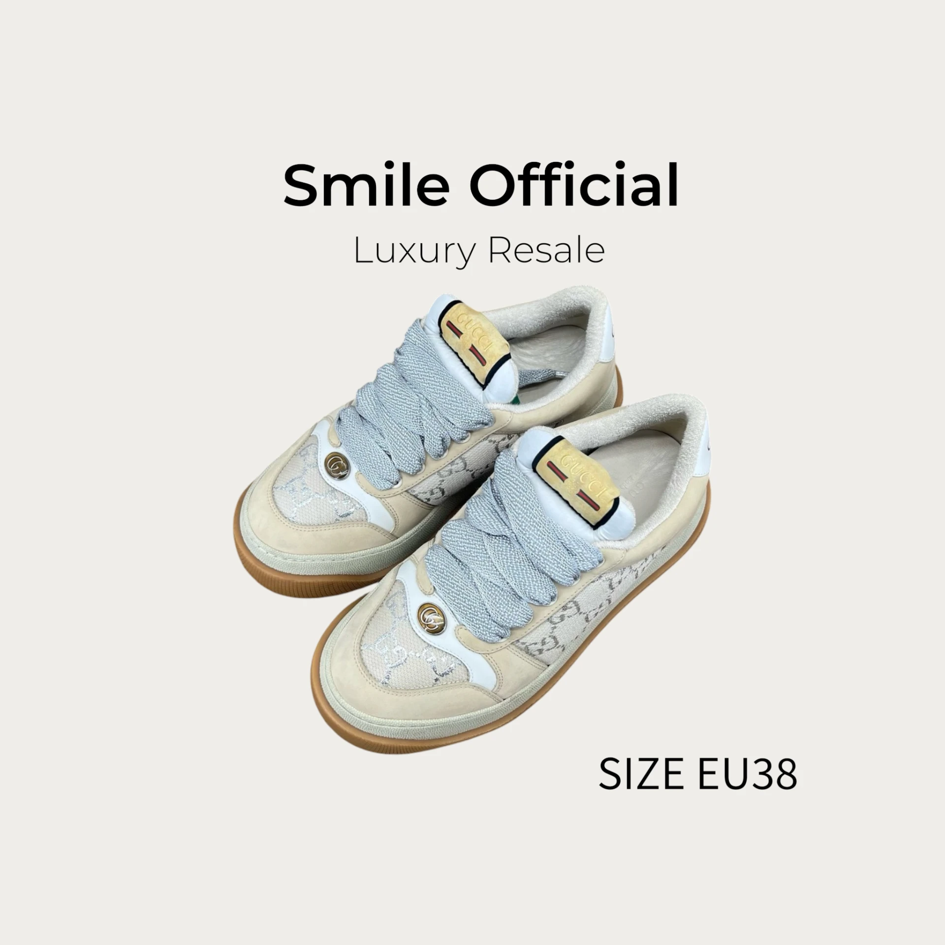[SMILE] gucci 胖丁 米色 髒髒鞋