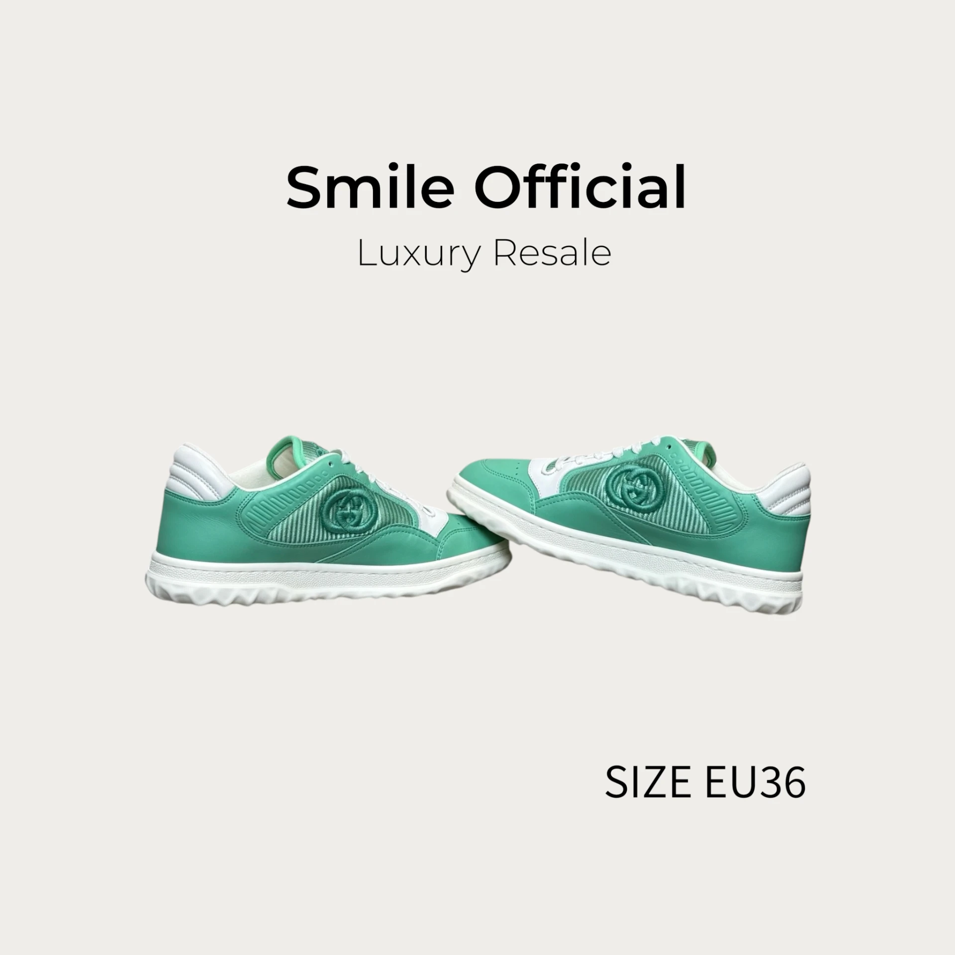 [SMILE] Gucci mac80 薄荷綠板鞋