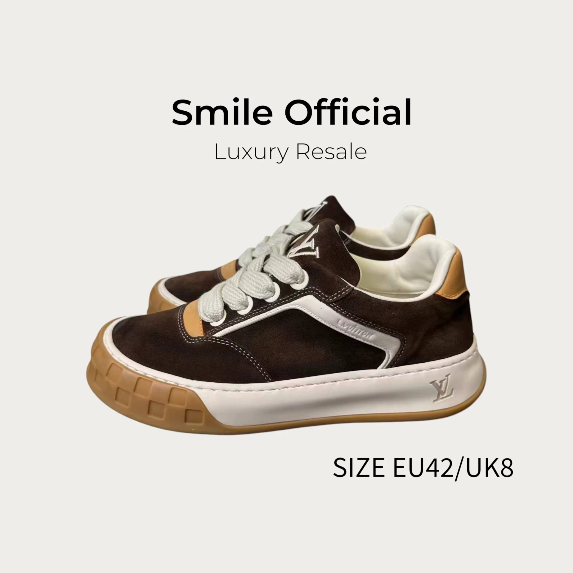 [SMILE] Louis Vuitton LV Tilted餅乾鞋 栗色