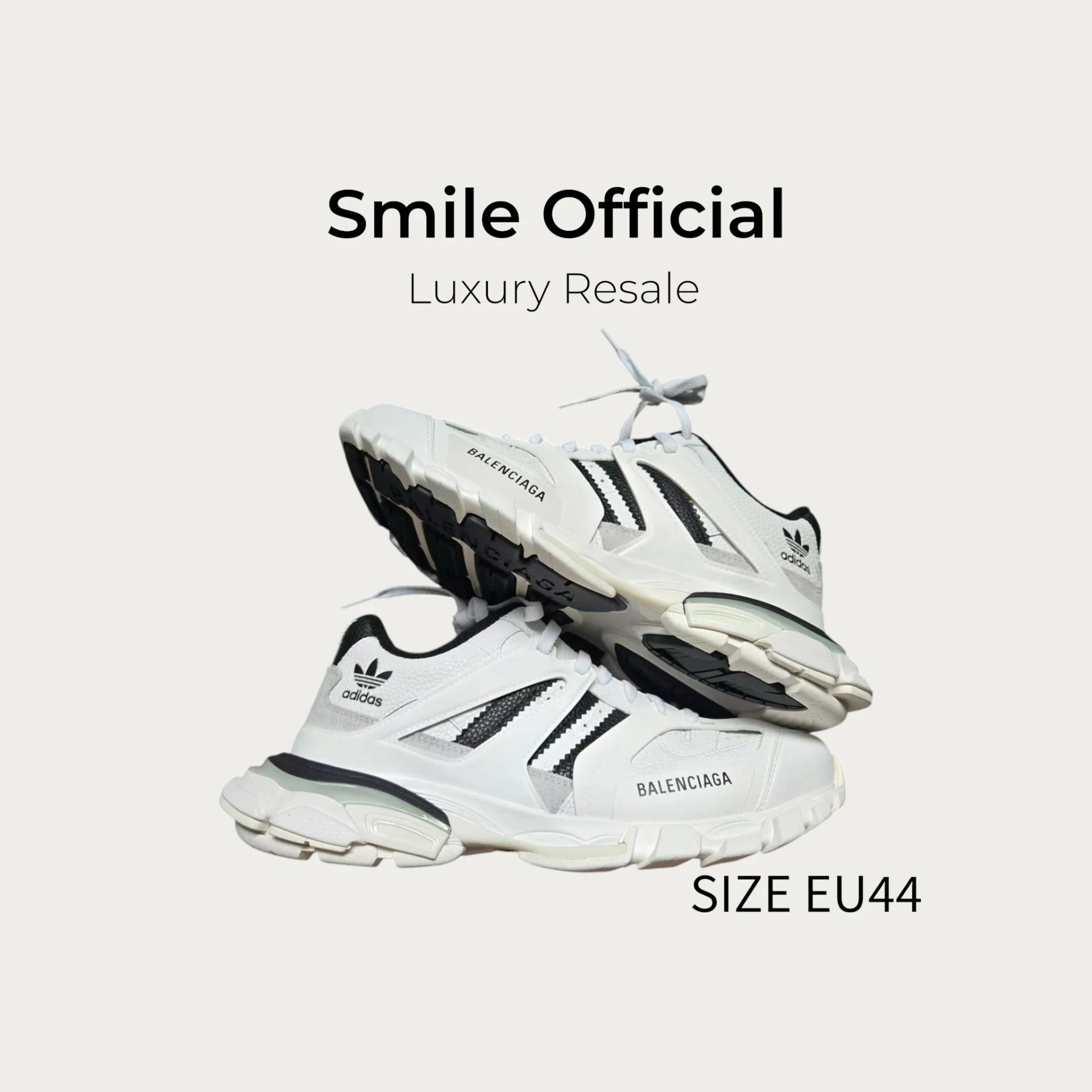 [SMILE]巴黎世家BALENCIAGA TRACK ADIDAS 黑白 聯名款