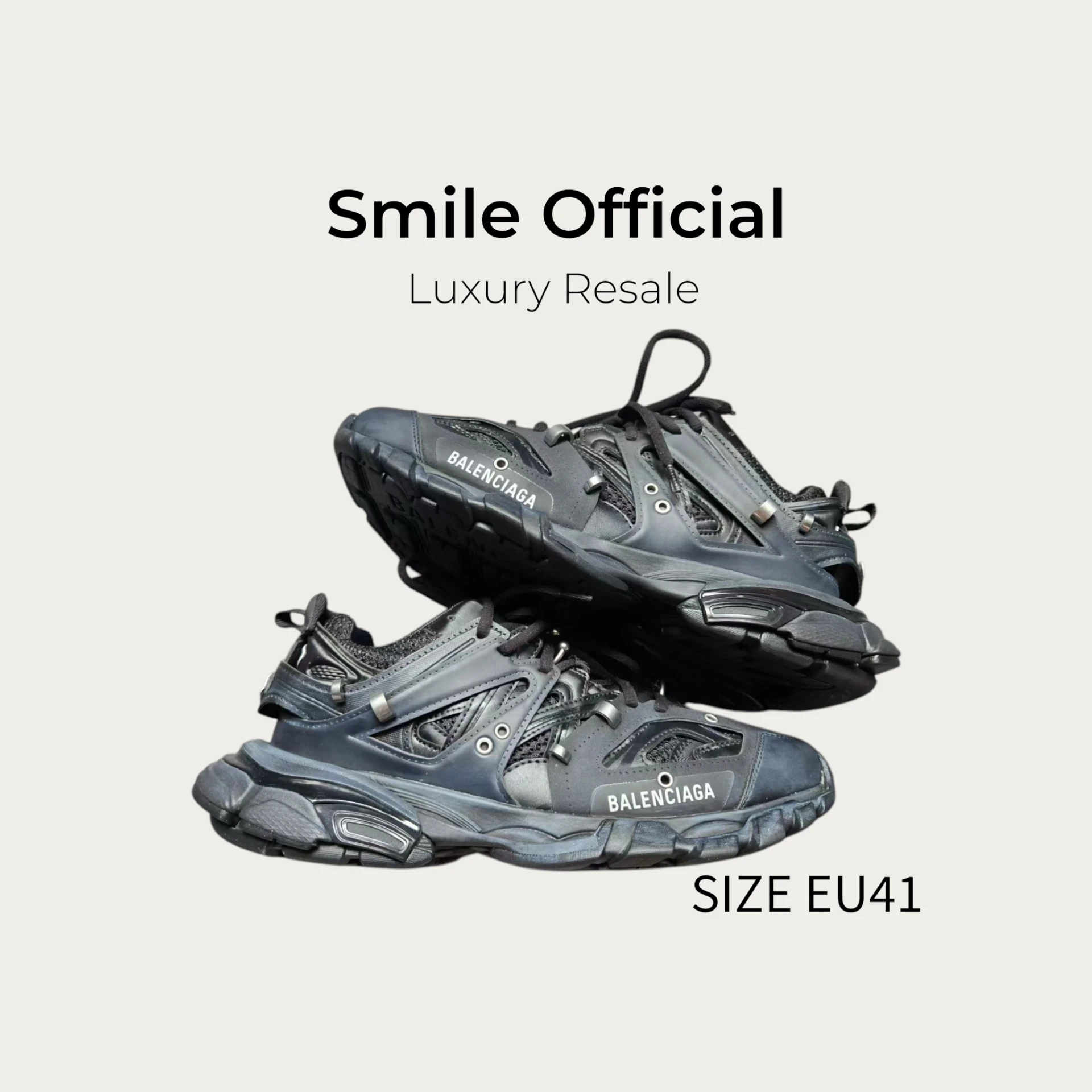 [SMILE]巴黎世家BALENCIAGA TRACK 鐵環黑