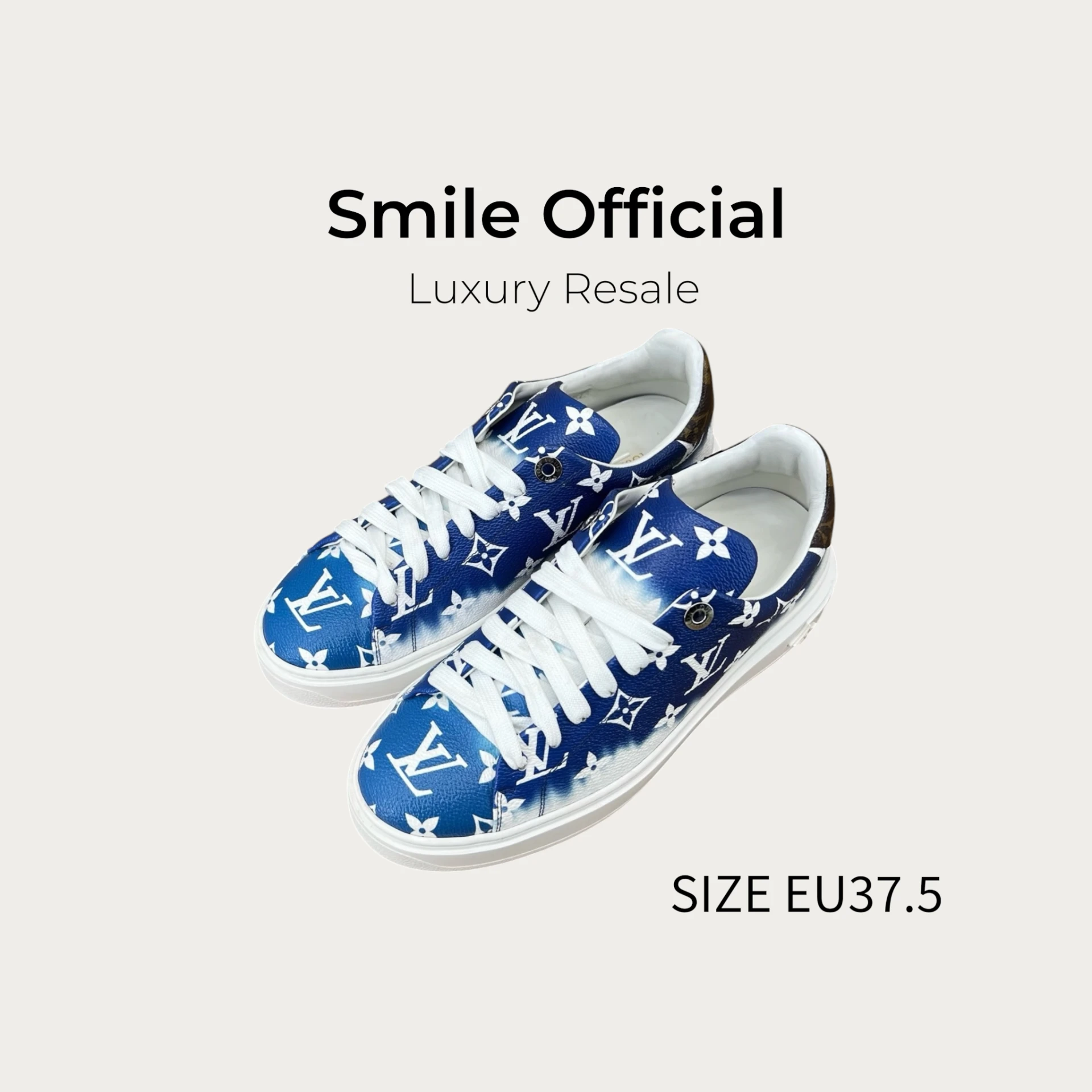 [SMILE] Louis Vuitton lv time out 白藍漸變 休閒板鞋